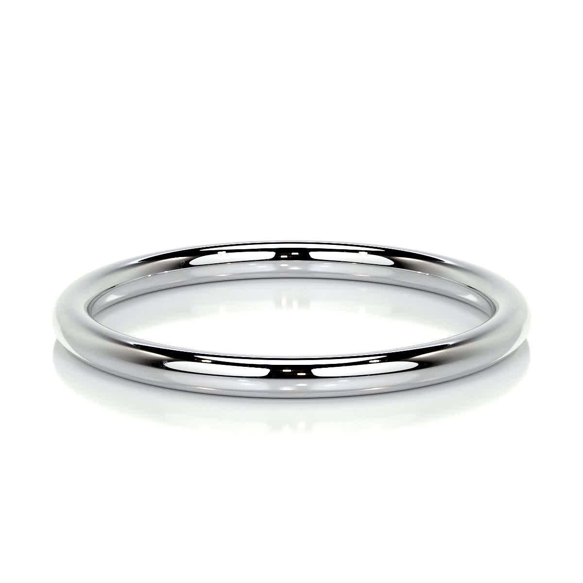 Eloise Wedding Band -14K White Gold (RTS)
