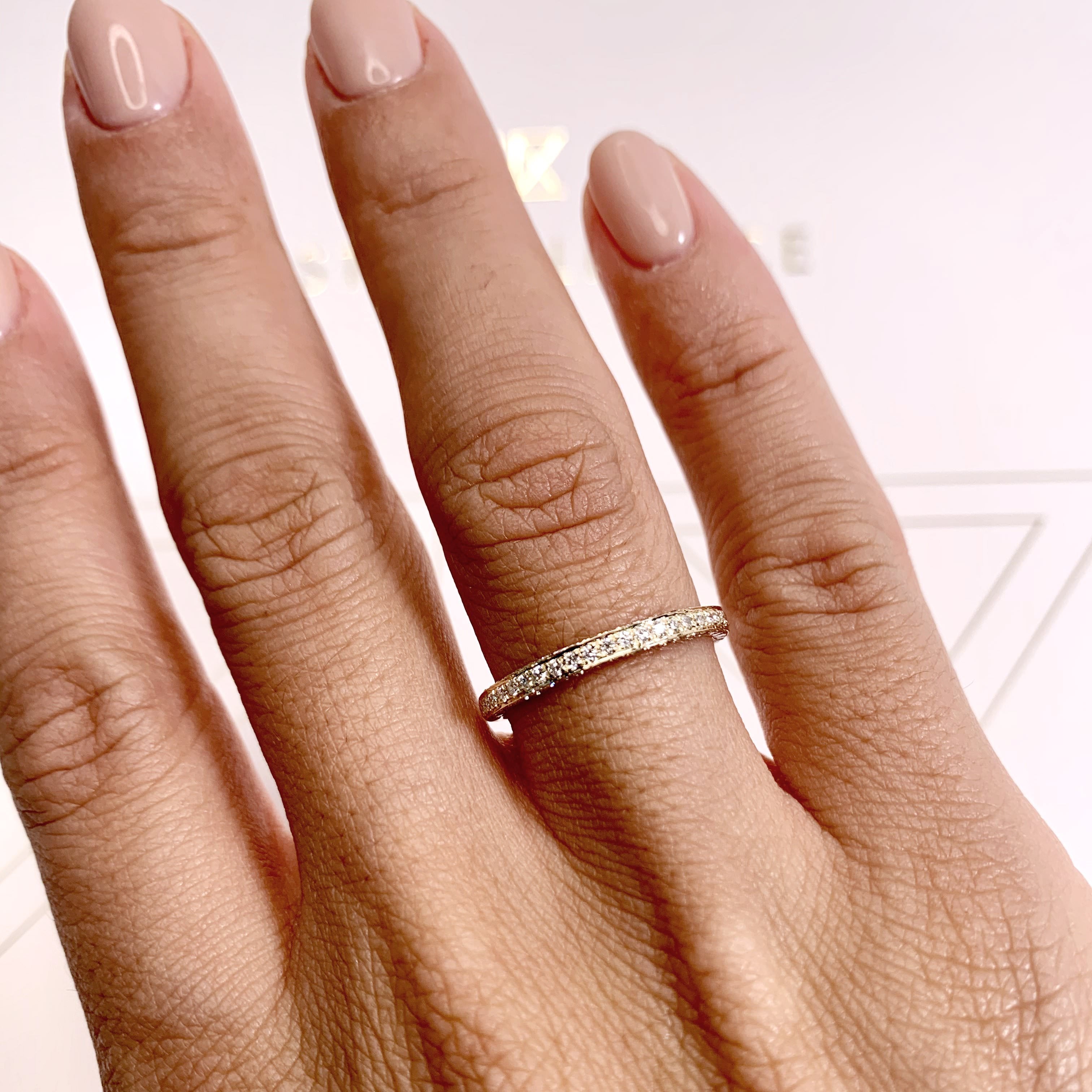 Anastasia Lab Grown Diamond Wedding Ring   (0.75 Carat) -18K Yellow Gold (RTS)