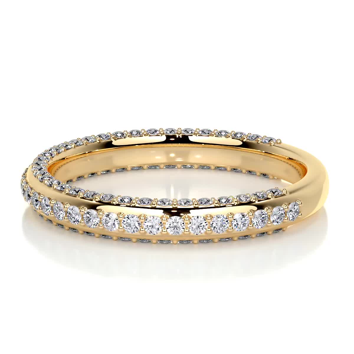 Anastasia Lab Grown Diamond Wedding Ring   (0.75 Carat) -18K Yellow Gold (RTS)