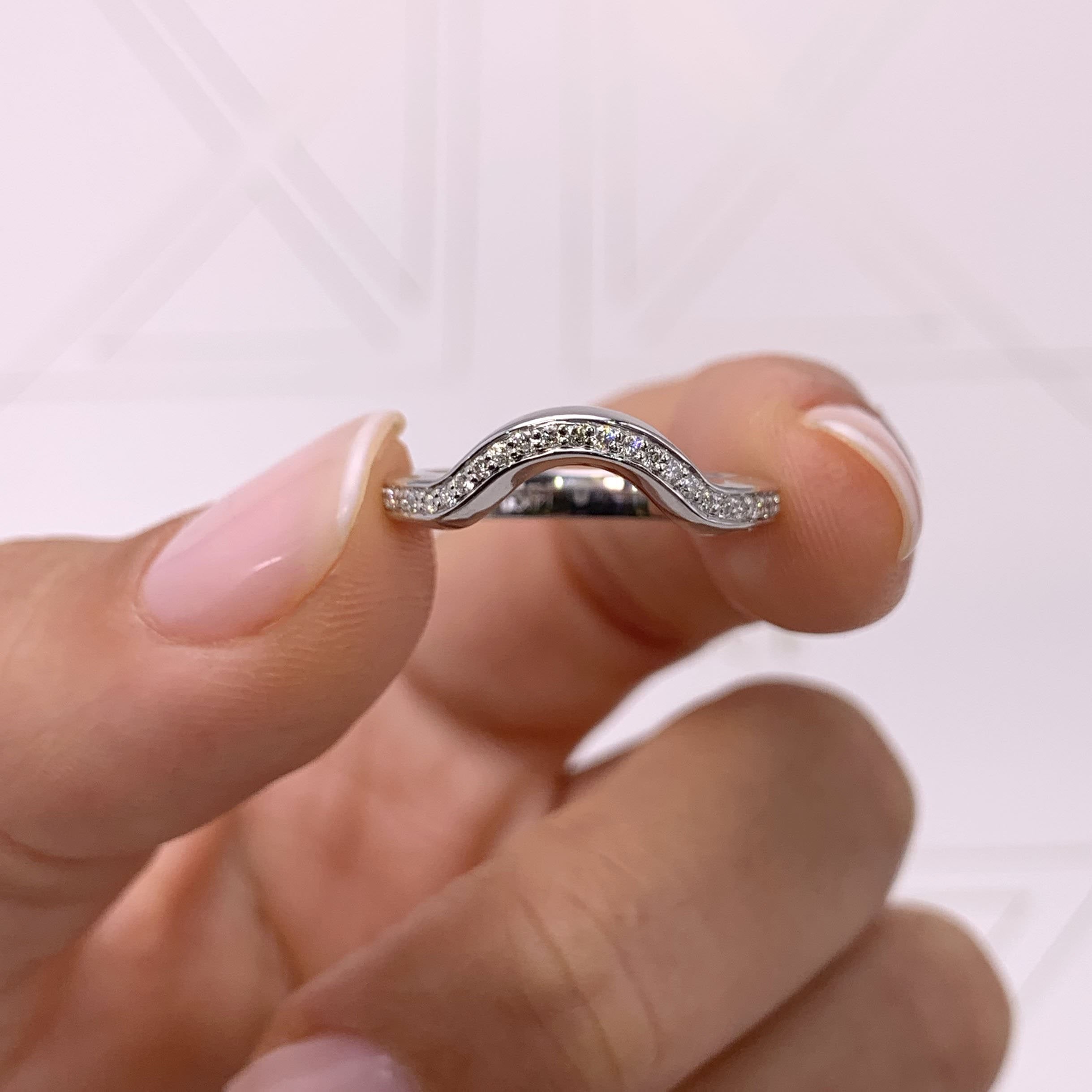 Lucy Lab Grown Diamond Wedding Ring   (0.30 Carat) -18K White Gold (RTS)