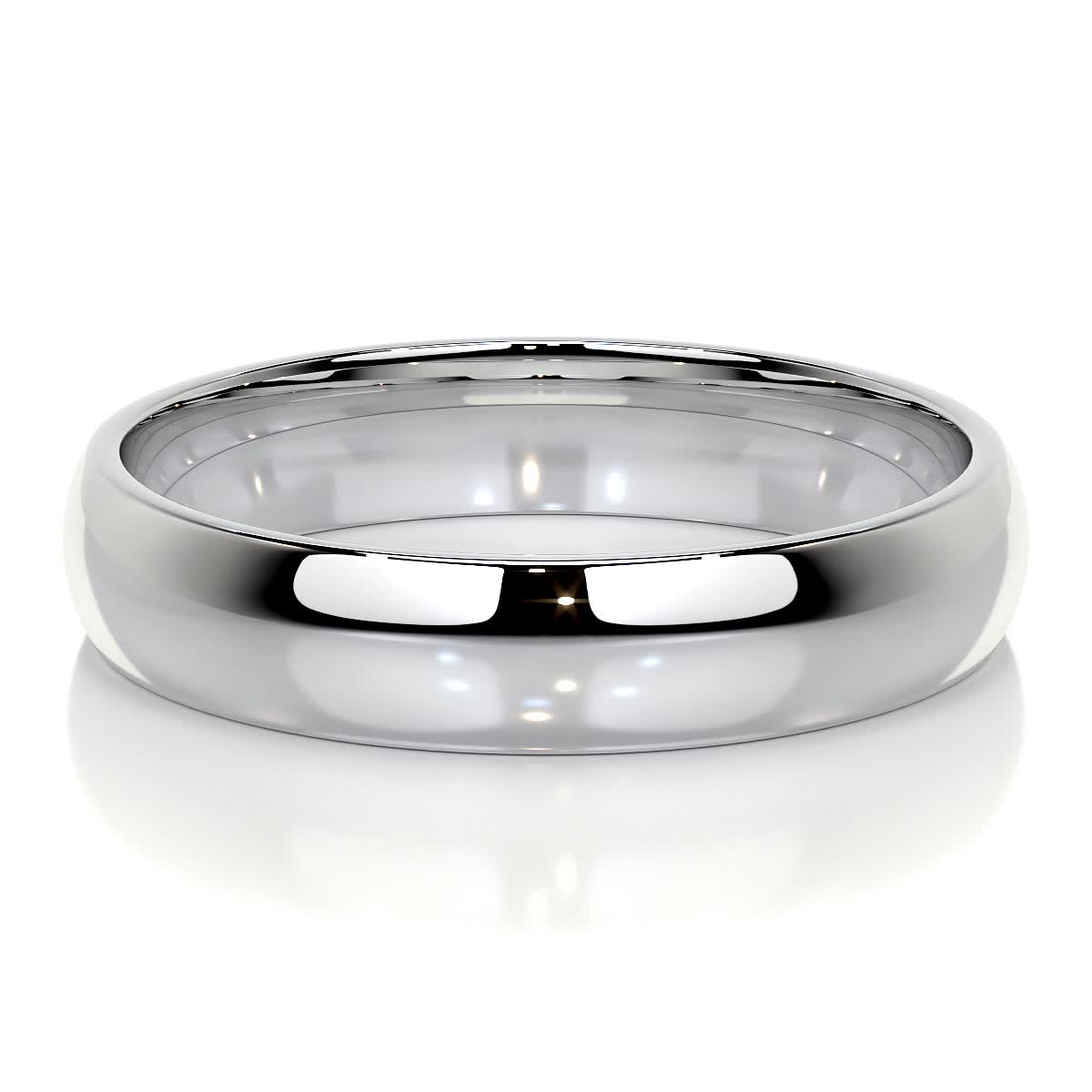 Tatiana Wedding Band -14K White Gold (RTS)