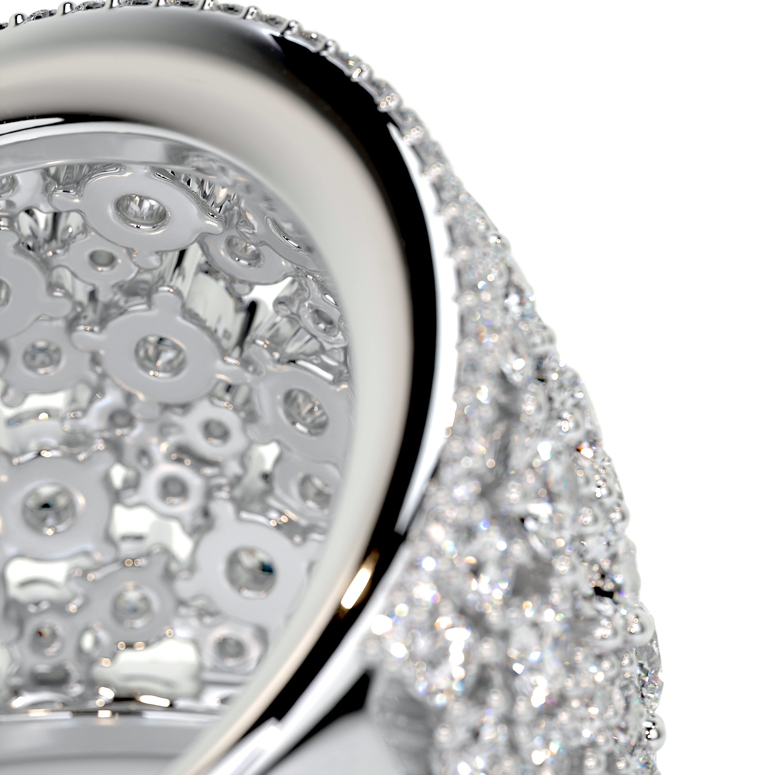 Simone Fashion Diamond Band   (2.9 Carat) -18K White Gold (RTS)