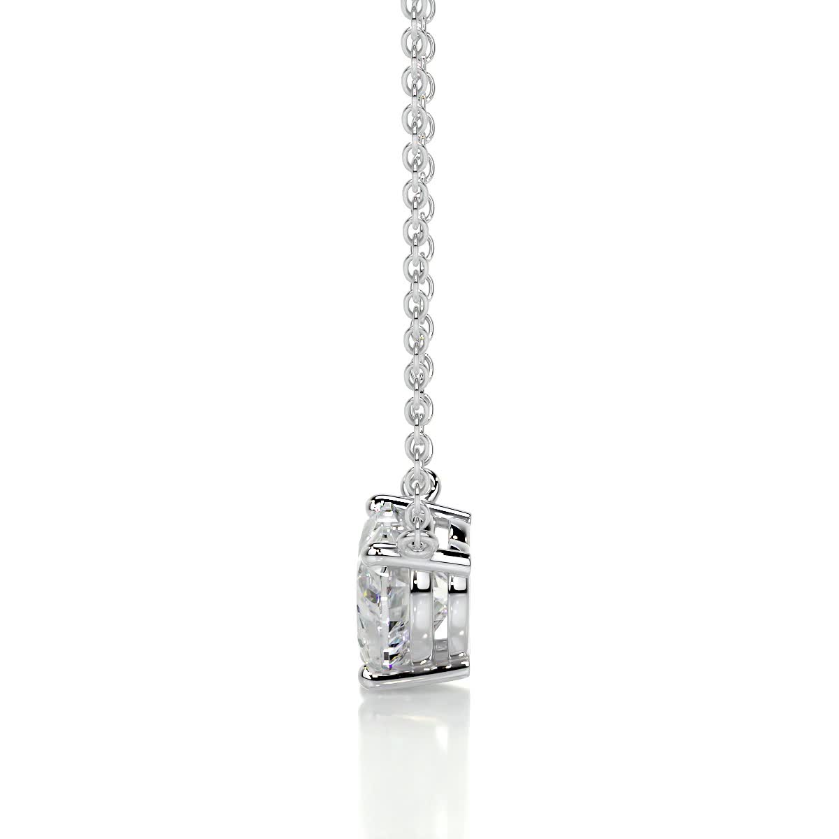 Betty Diamond Pendant -18K White Gold (RTS)