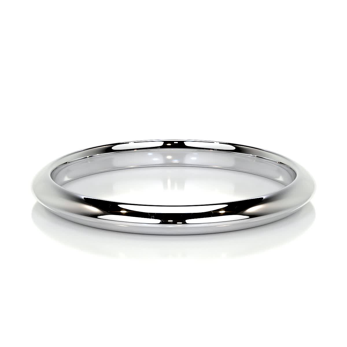 Alexis Wedding Ring -14K White Gold (RTS)