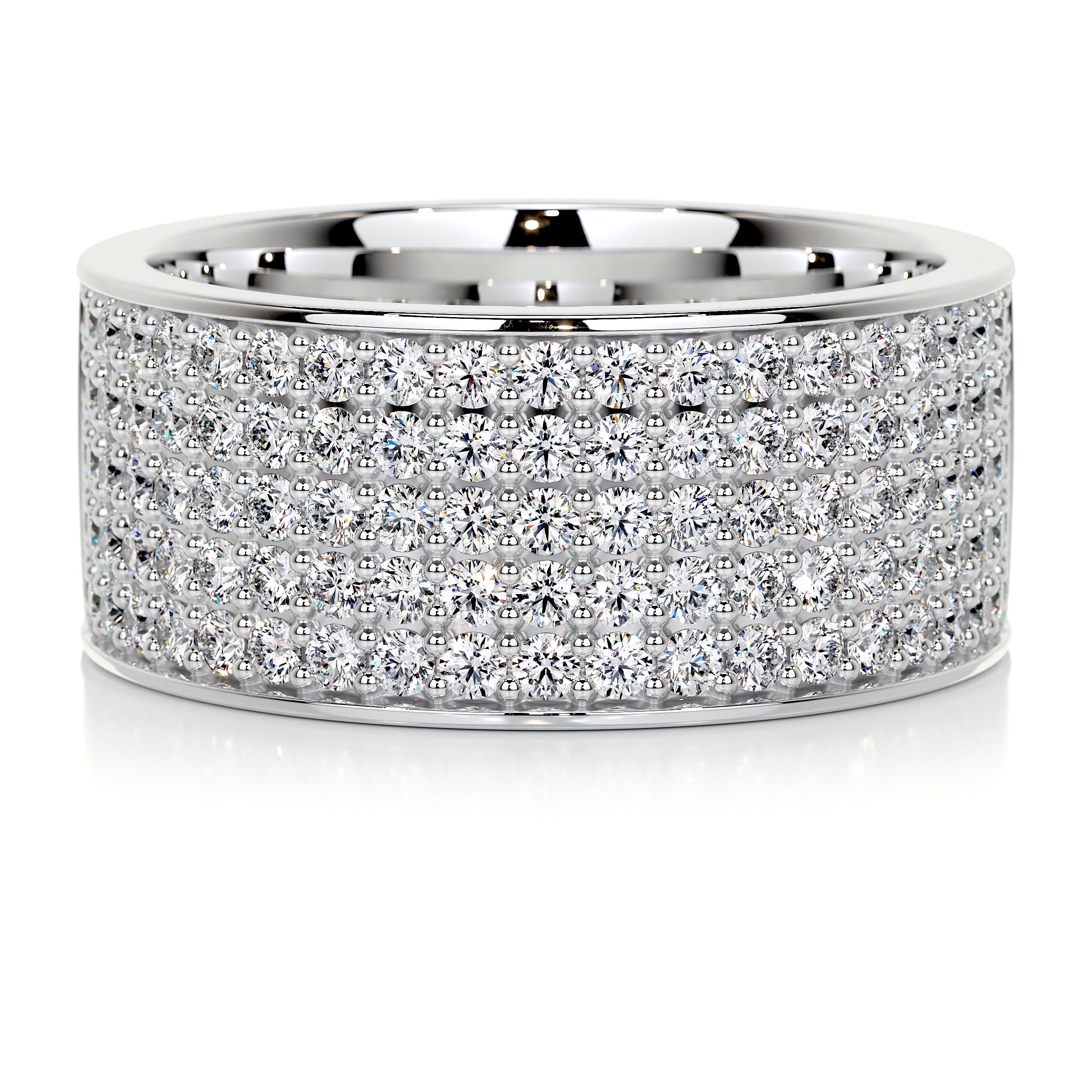 June Diamond Wedding Ring   (1 Carat) -14K White Gold (RTS)