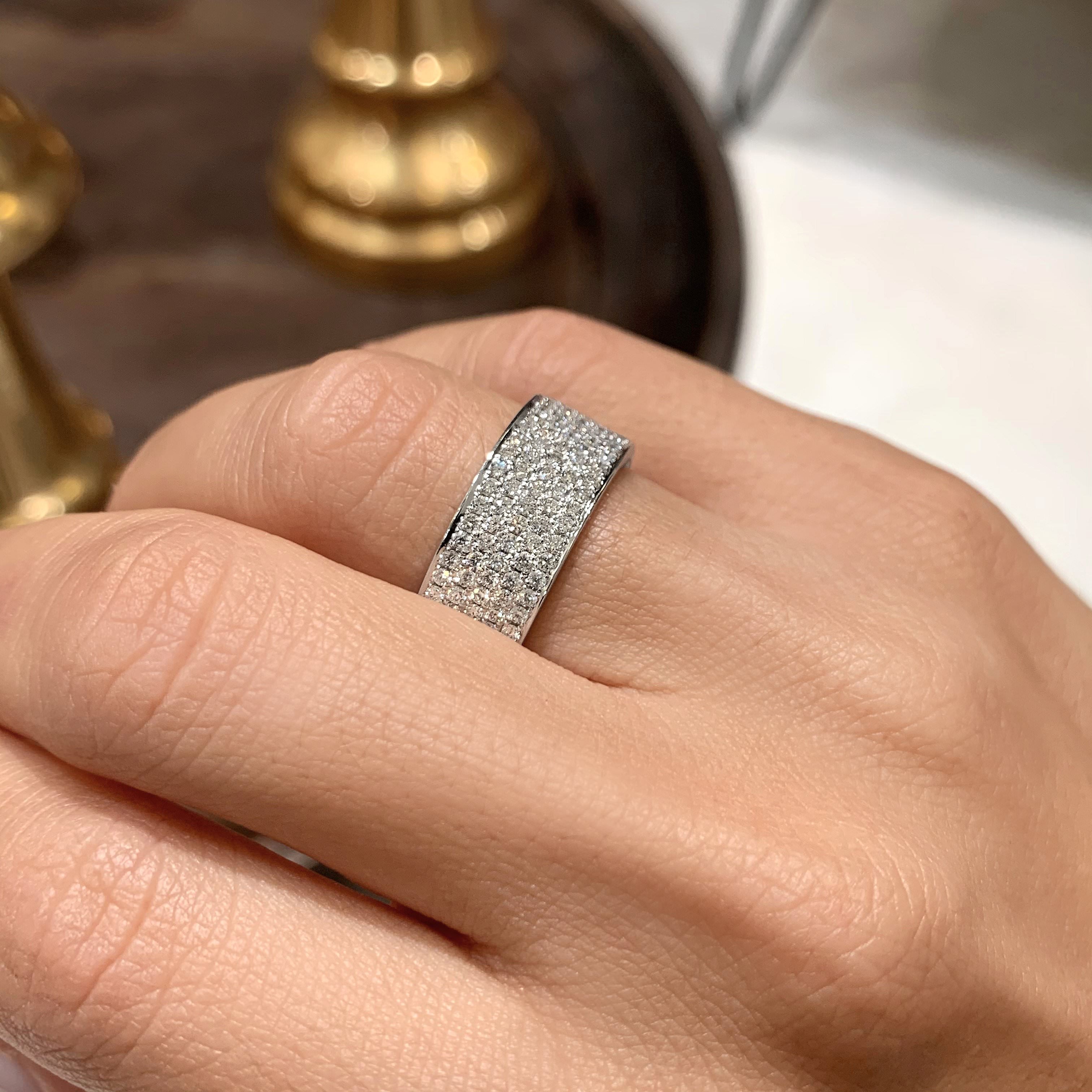 June Diamond Wedding Ring   (1 Carat) -14K White Gold (RTS)