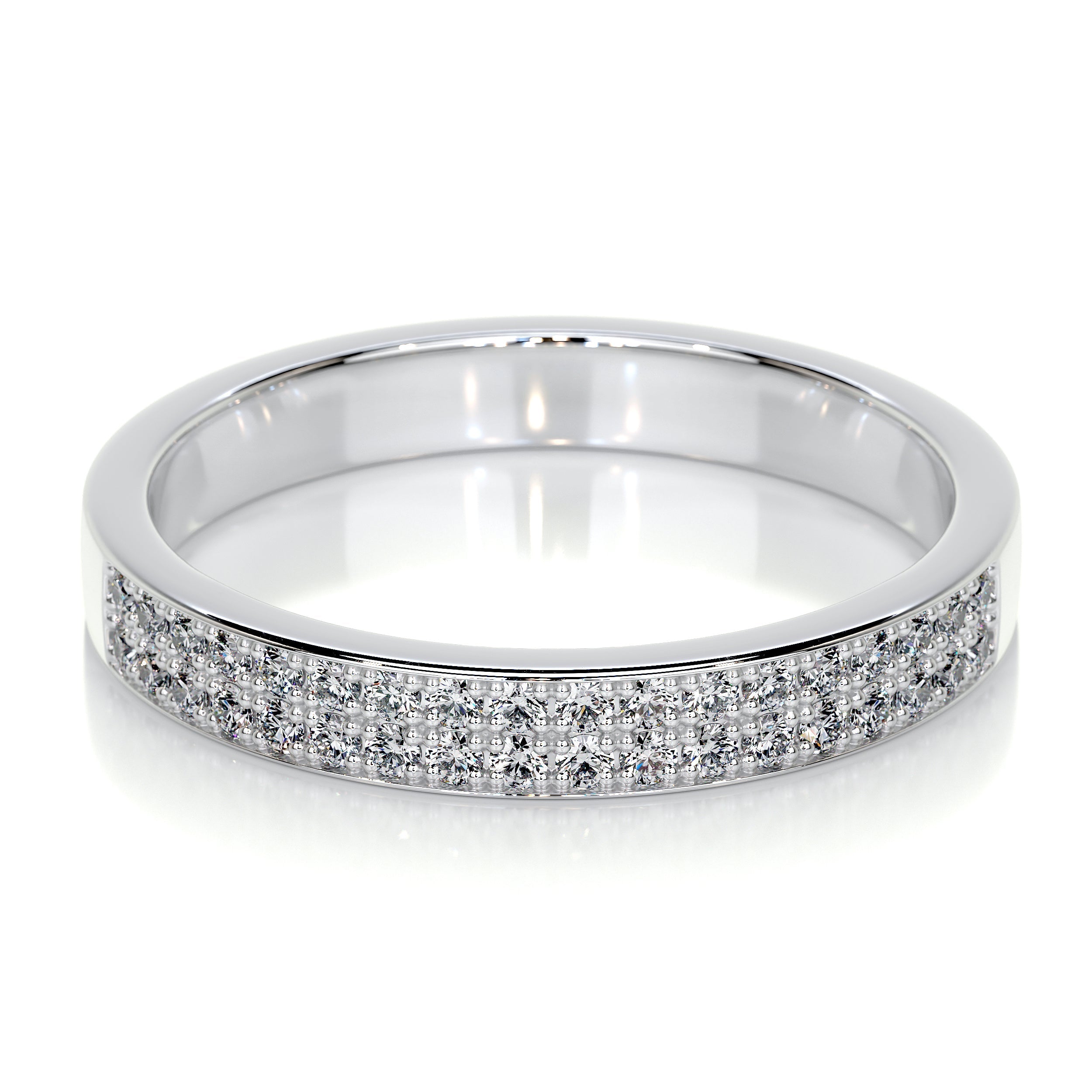 June Lab Grown Diamond Wedding Ring   (0.2 Carat) - 14K White Gold (RTS)
