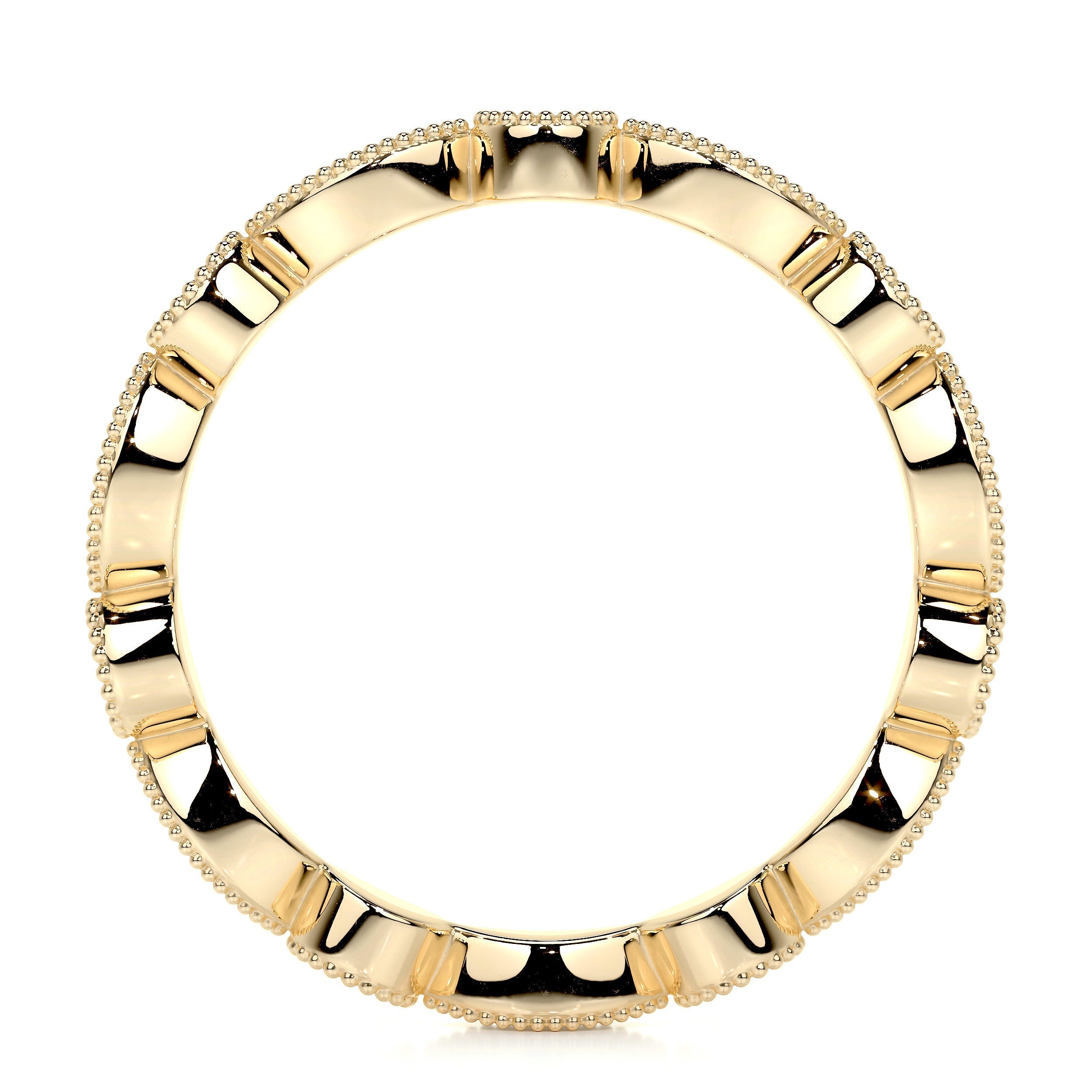 Amelia Lab Grown Eternity Wedding Ring   (0.5 Carat) -18K Yellow Gold (RTS)