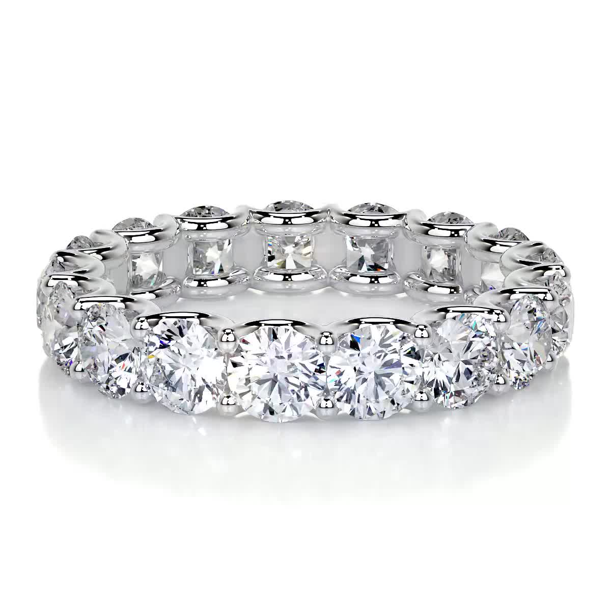 Trinity Lab Grown Eternity Wedding Ring -Platinum (RTS)