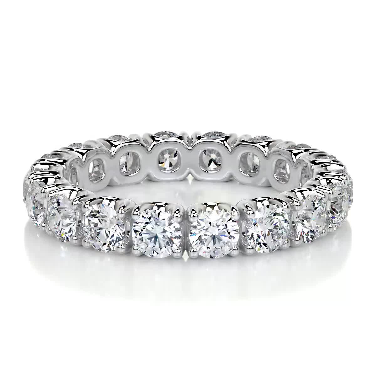 Trinity Eternity Wedding Ring   (2.4 Carat) -Platinum (RTS)