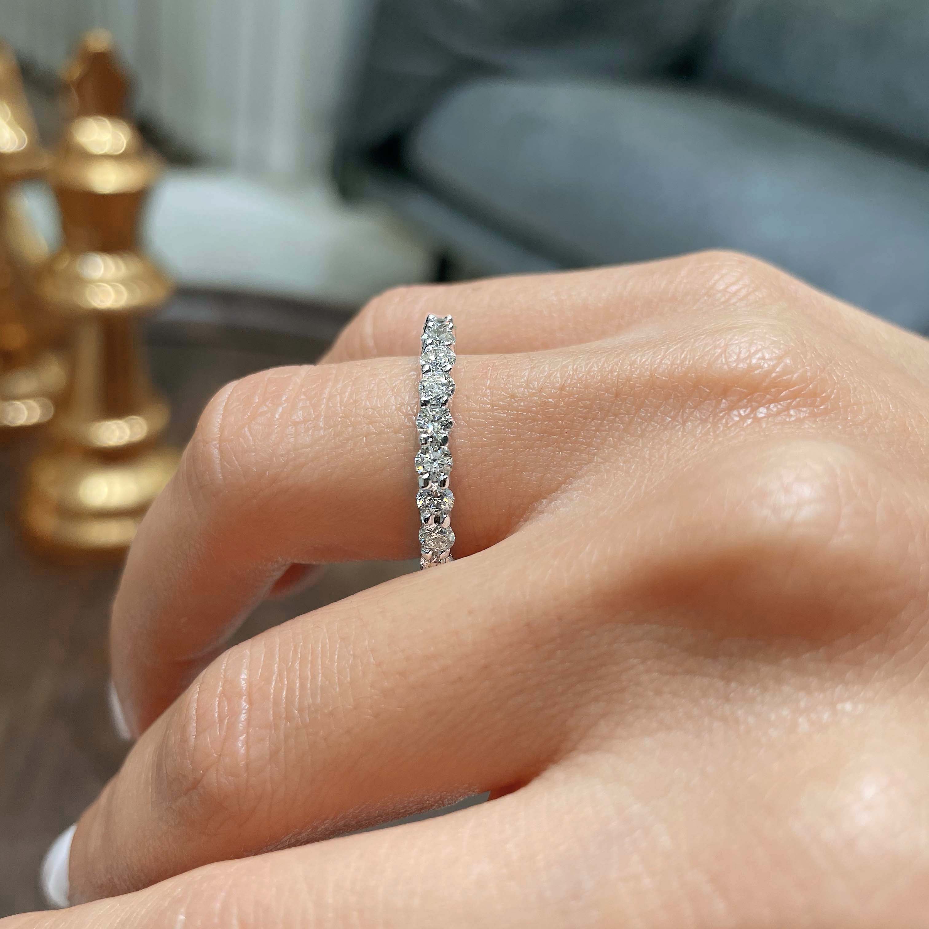 Trinity Eternity Wedding Ring   (2.4 Carat) -Platinum (RTS)