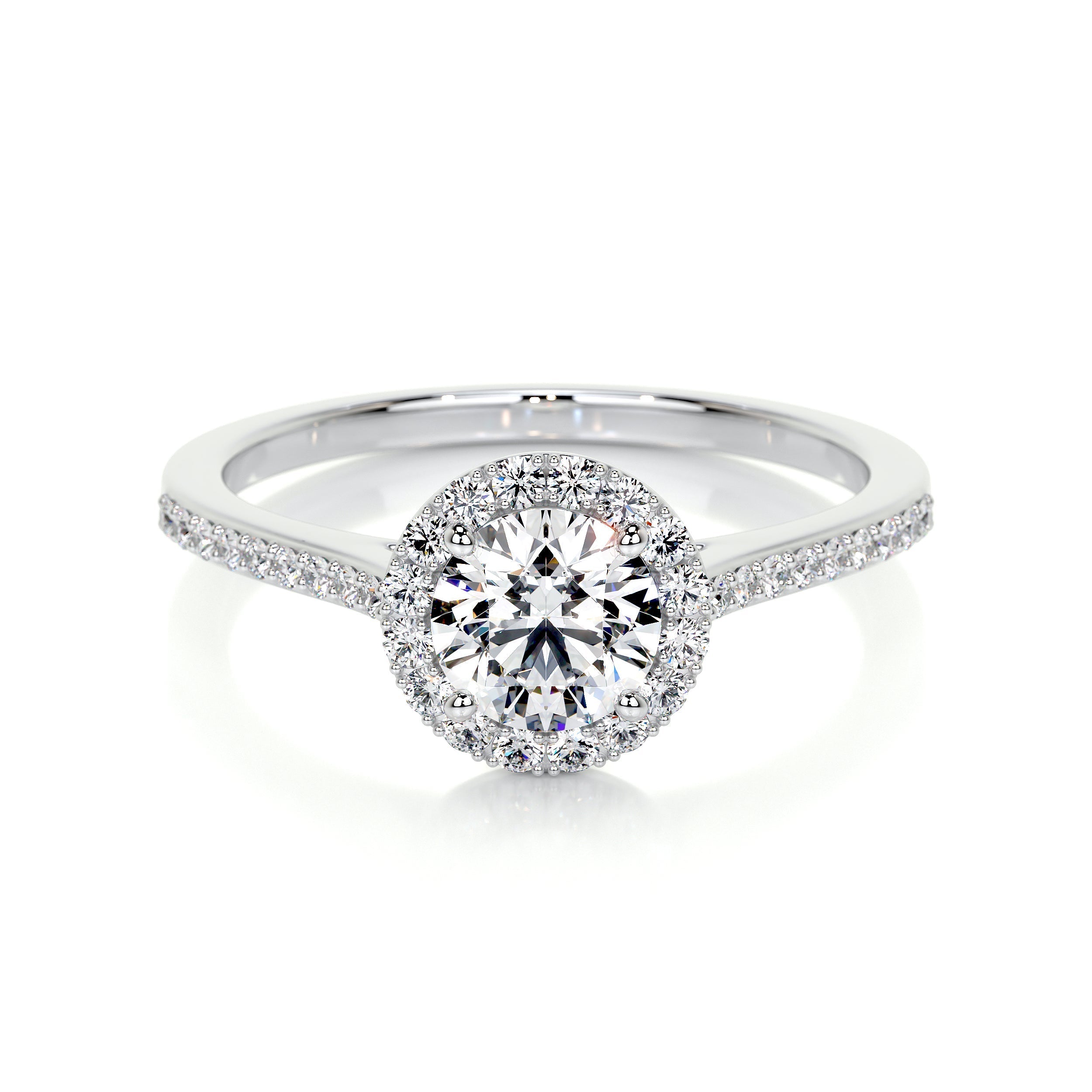 Layla Lab Grown Diamond Ring -14K White Gold (RTS)
