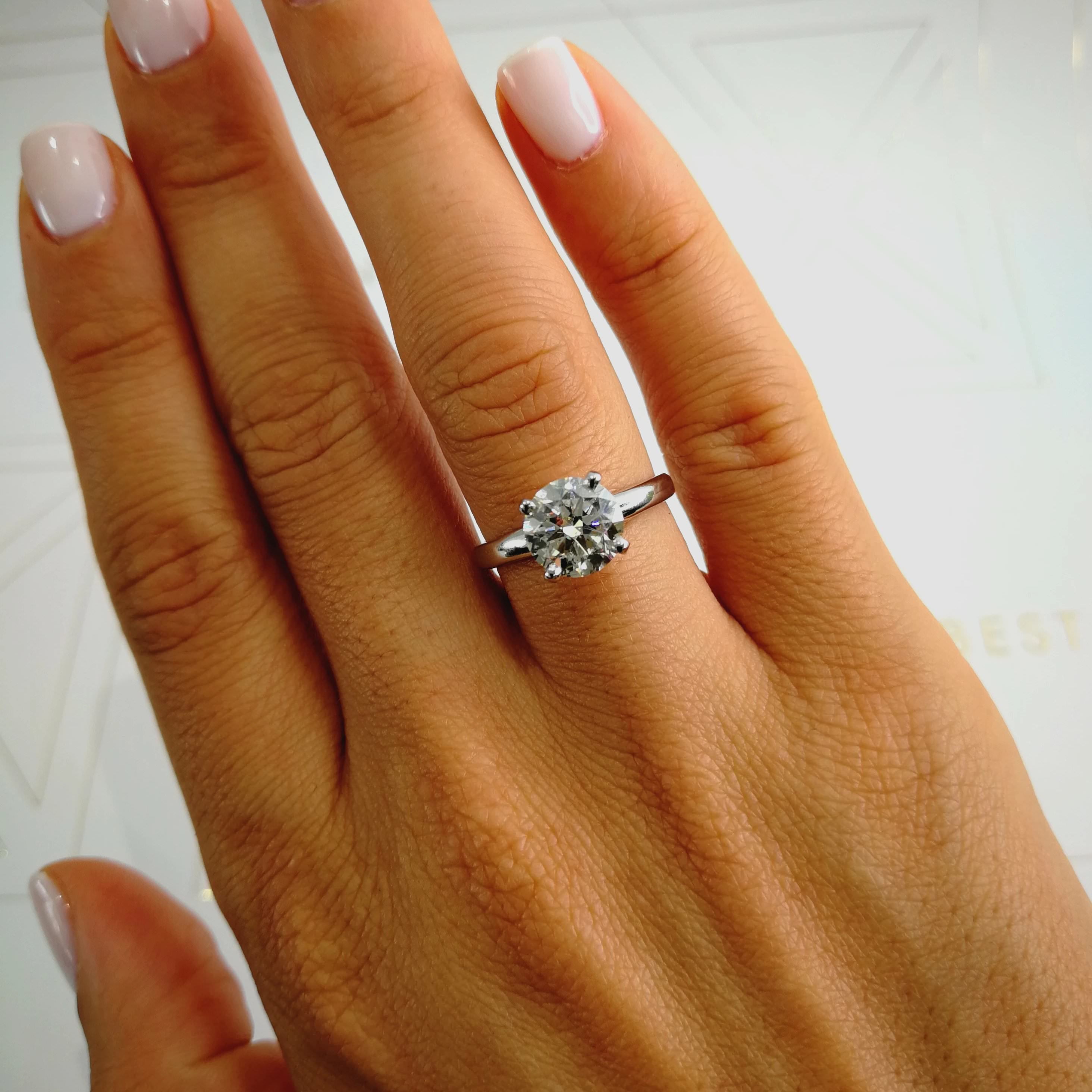 Jessica Lab Grown Diamond Ring -14K White Gold (RTS)