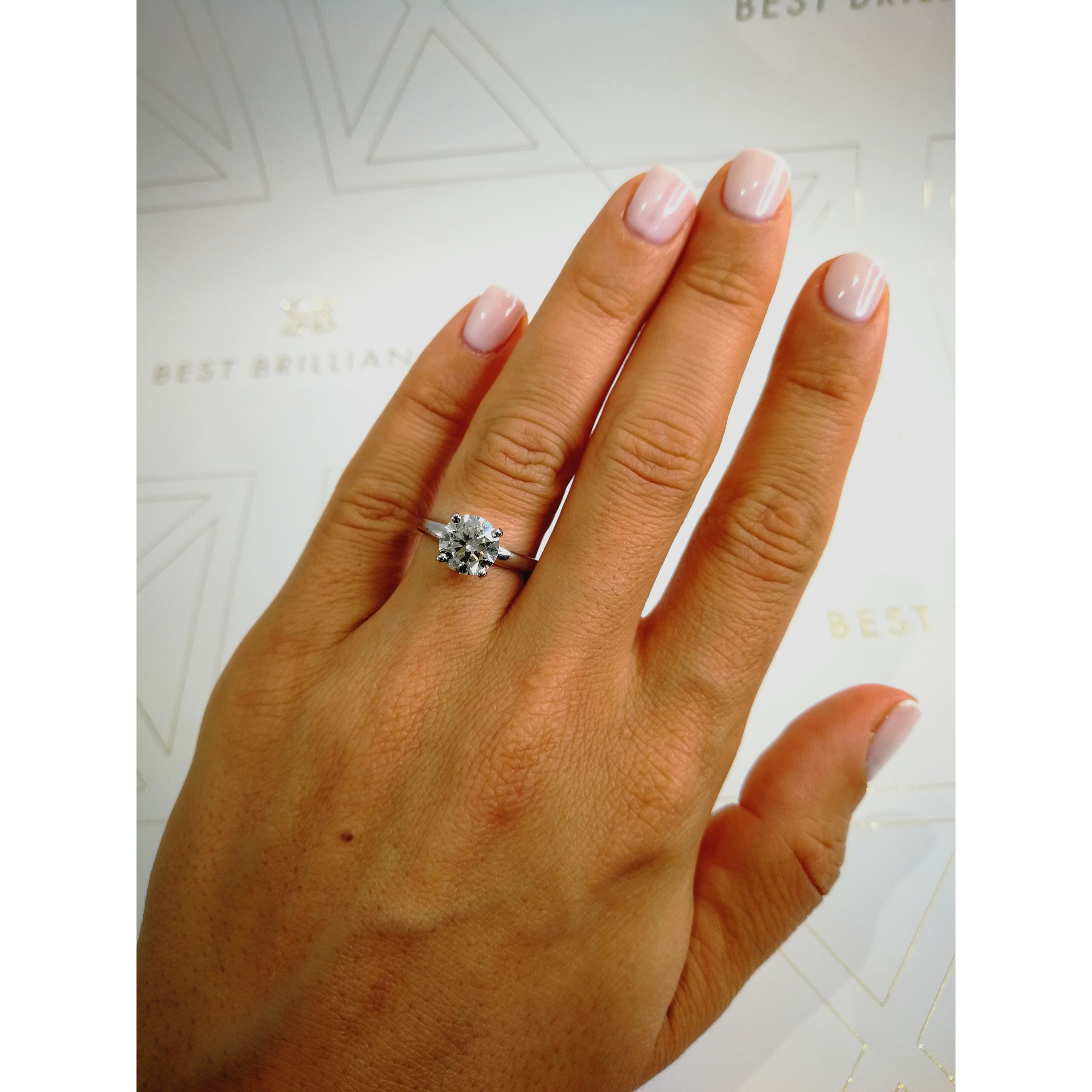 Jessica Lab Grown Diamond Ring -14K White Gold (RTS)