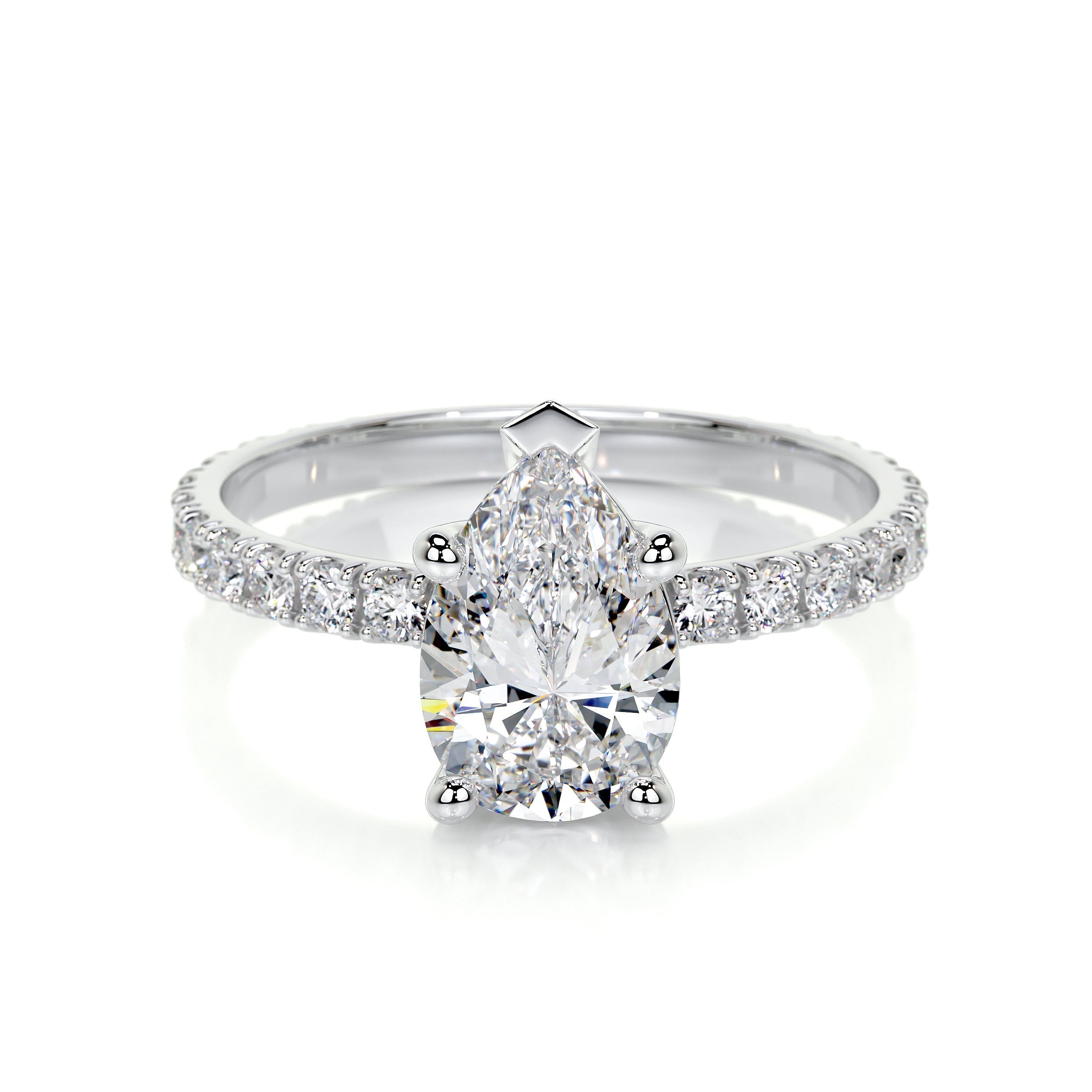 Hailey Lab Grown Diamond Ring -14K White Gold (RTS)
