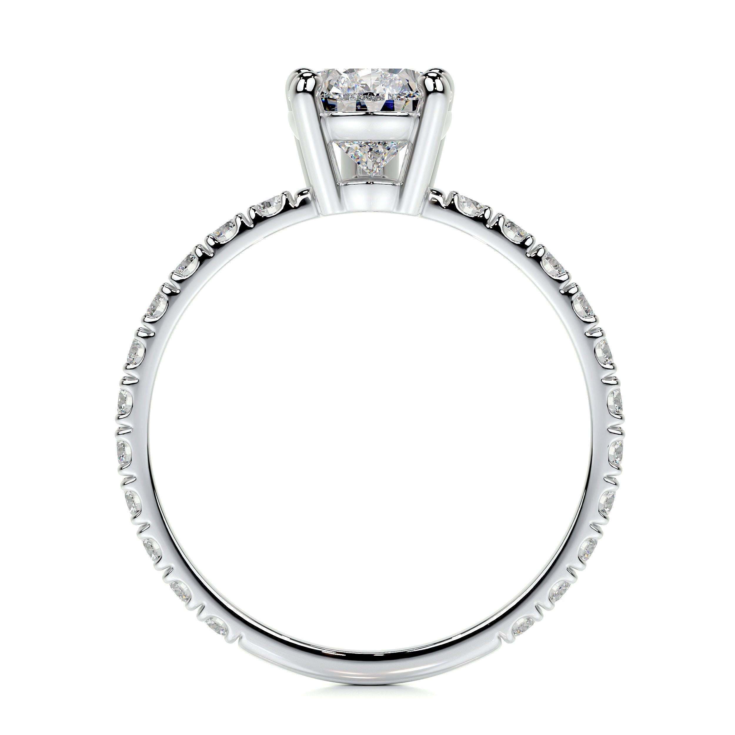 Hailey Lab Grown Diamond Ring -14K White Gold (RTS)