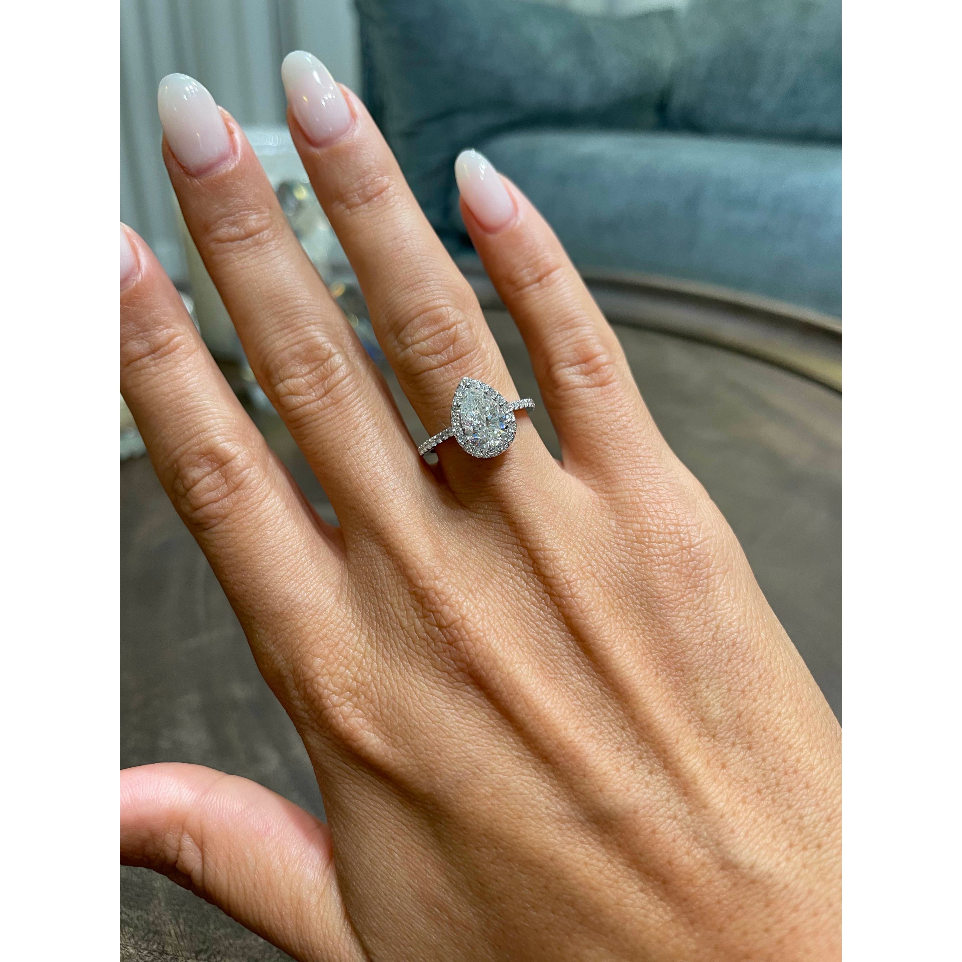 Sophia Lab Grown Diamond Ring -14K White Gold (RTS)