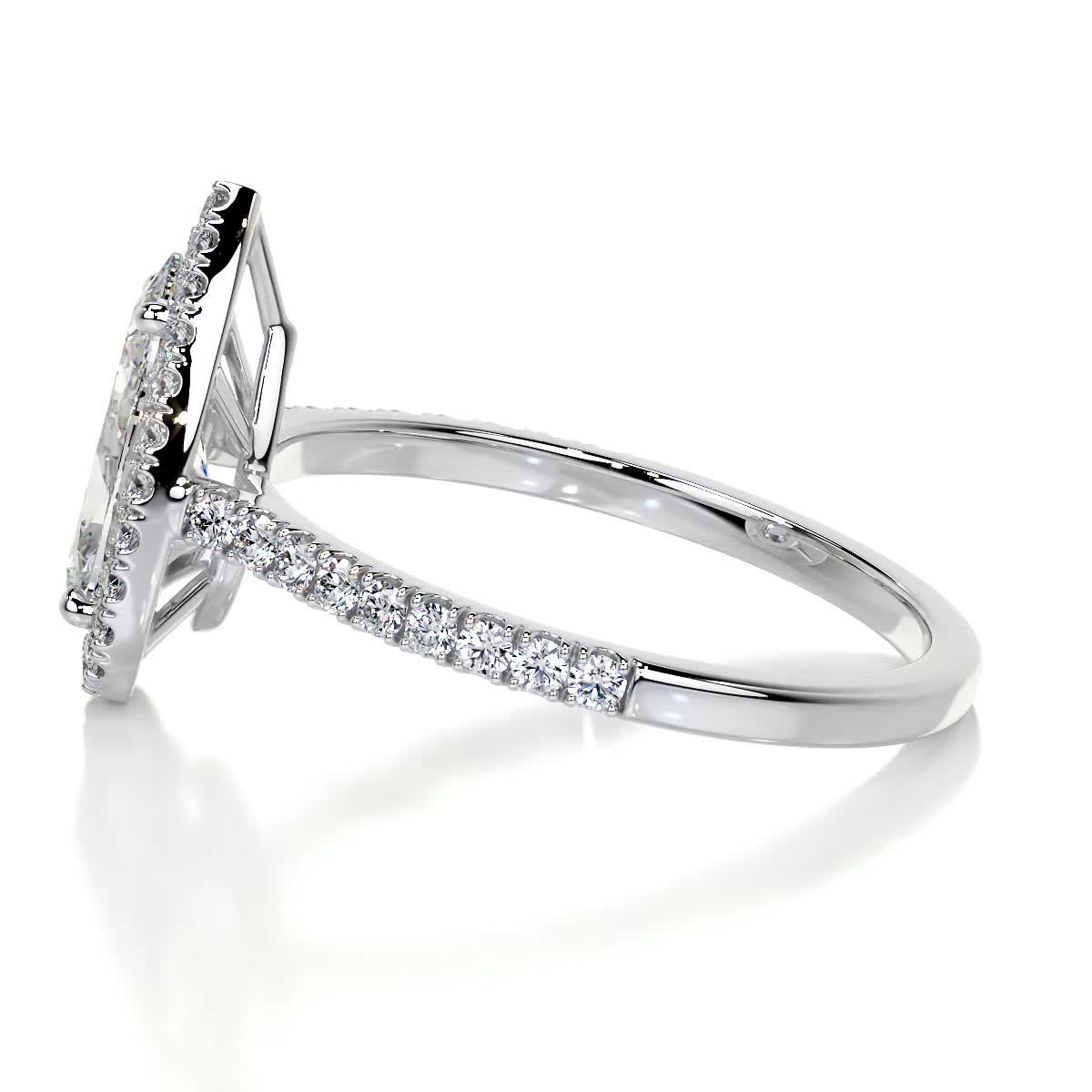 Sophia Lab Grown Diamond Ring -14K White Gold (RTS)