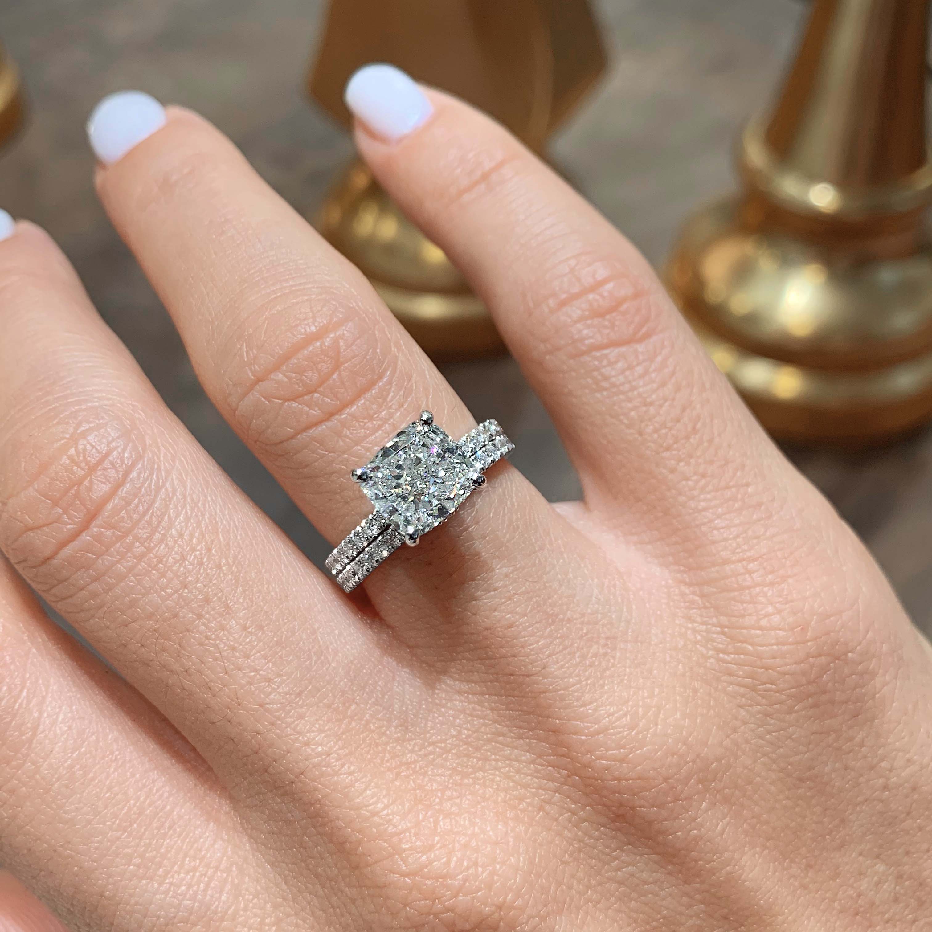 Madeline Diamond Bridal Set -14K White Gold (RTS)