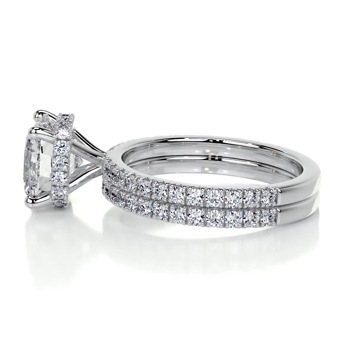 Madeline Diamond Bridal Set -14K White Gold (RTS)