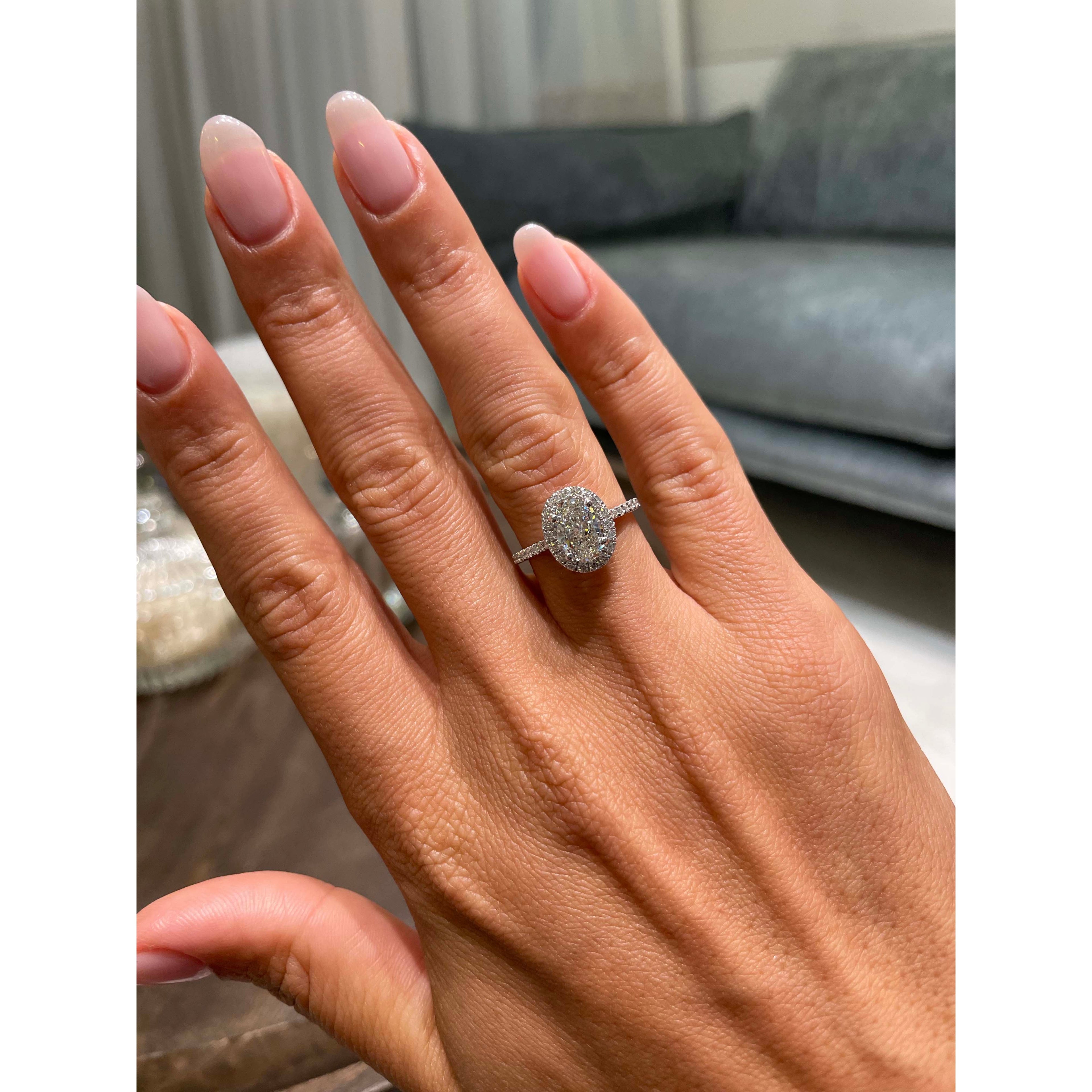 Maria Lab Grown Diamond Ring - 18K White Gold (RTS)