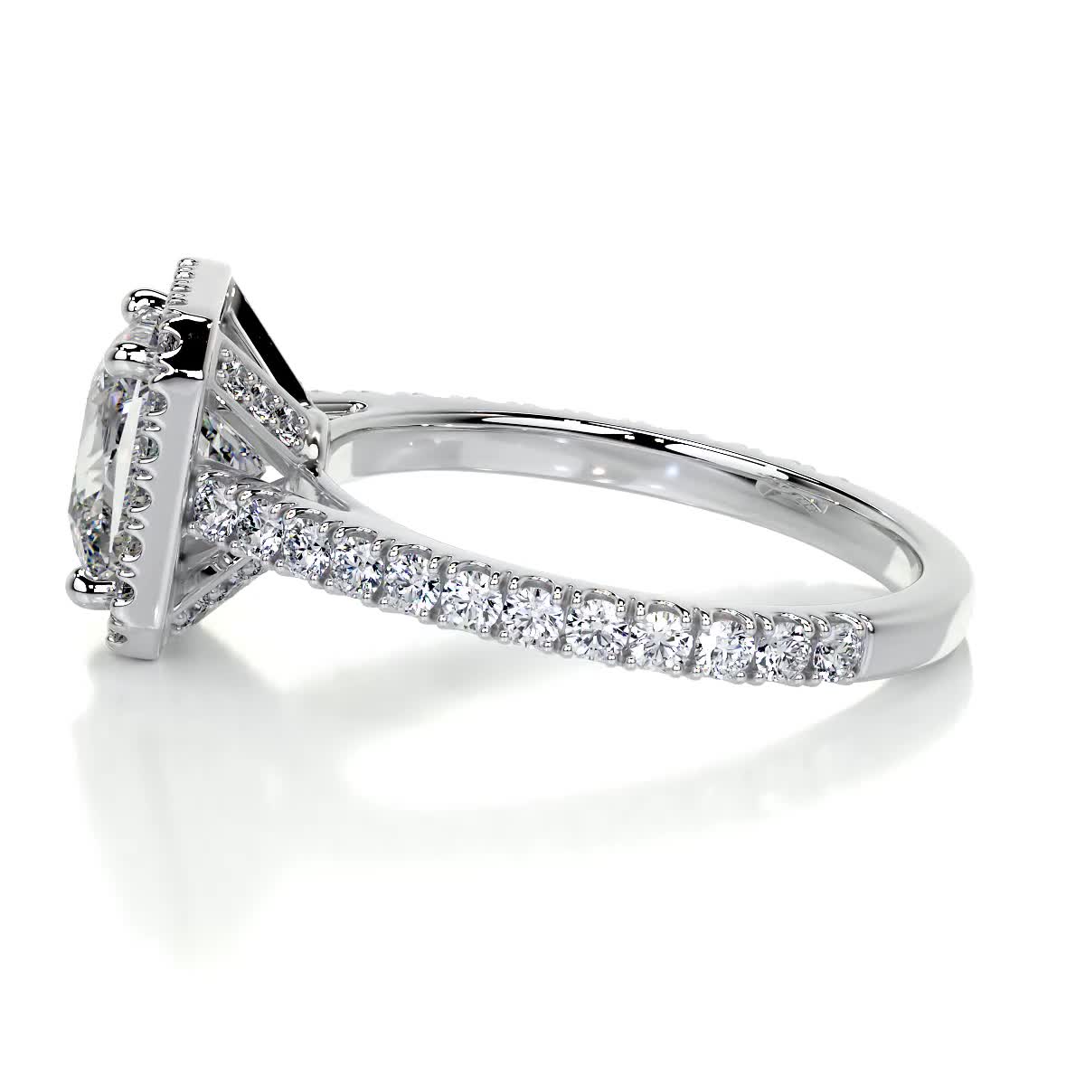 Selena Diamond Engagement Ring -18K White Gold (RTS)