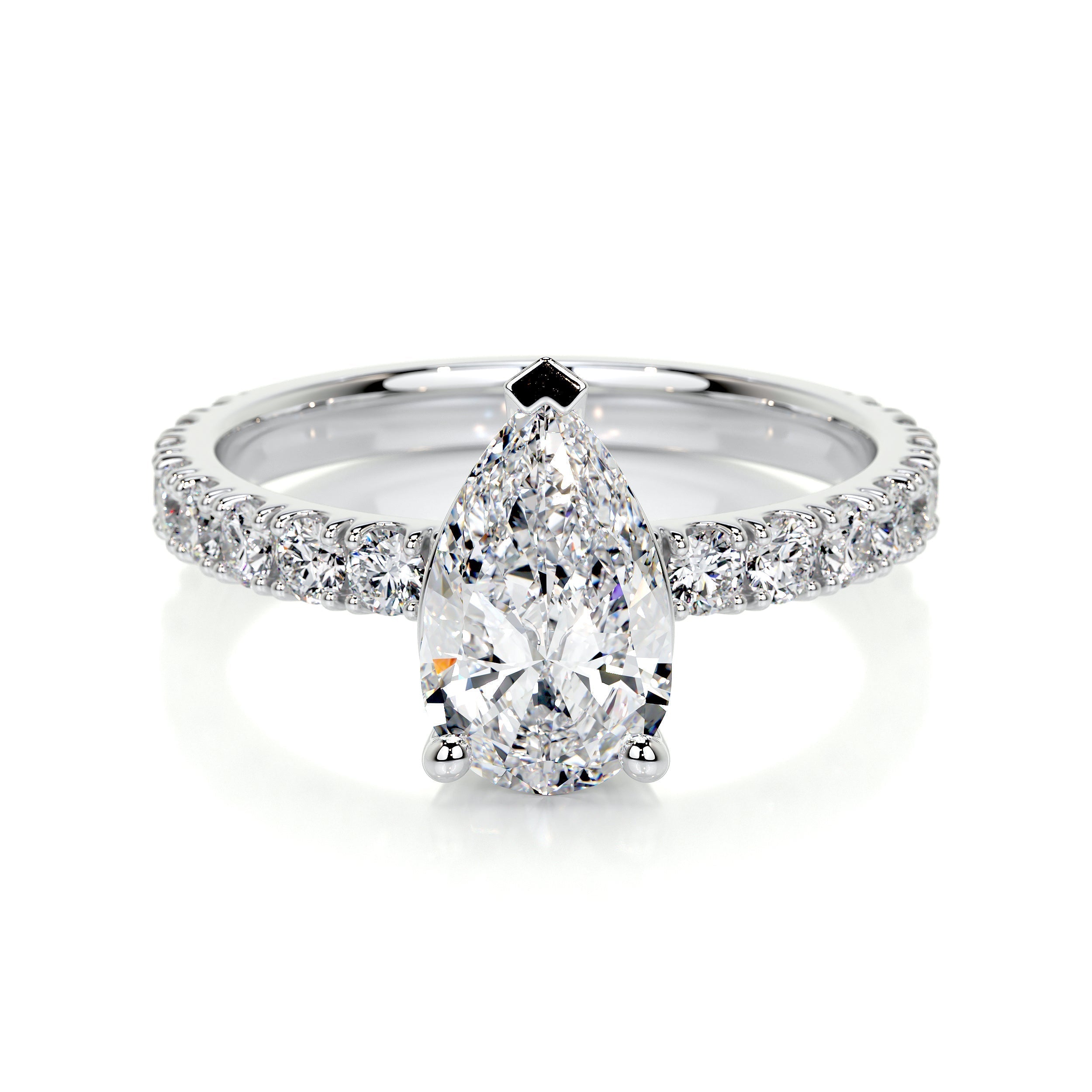 Hailey Lab Grown Diamond Ring -14K White Gold (RTS)