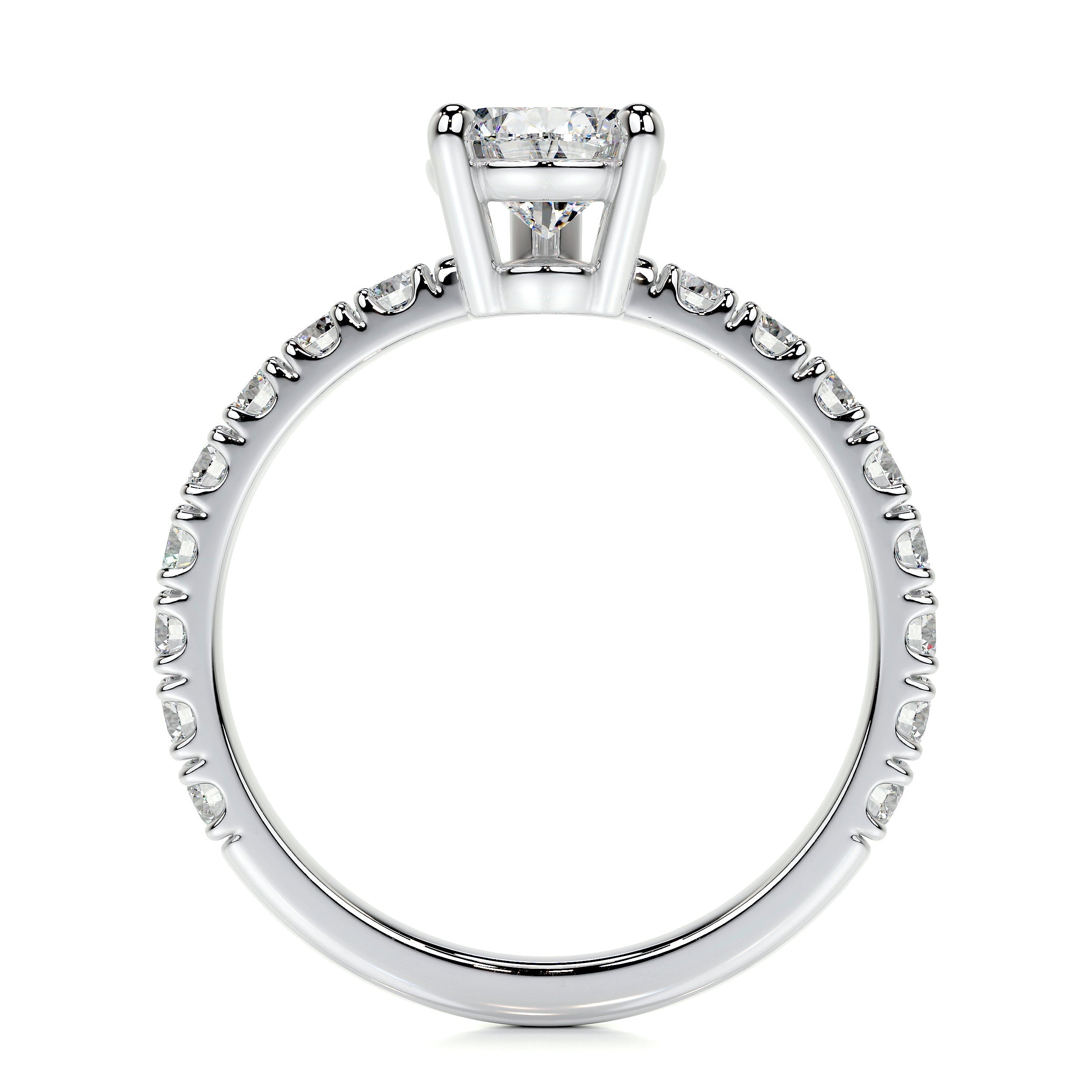 Hailey Lab Grown Diamond Ring -14K White Gold (RTS)