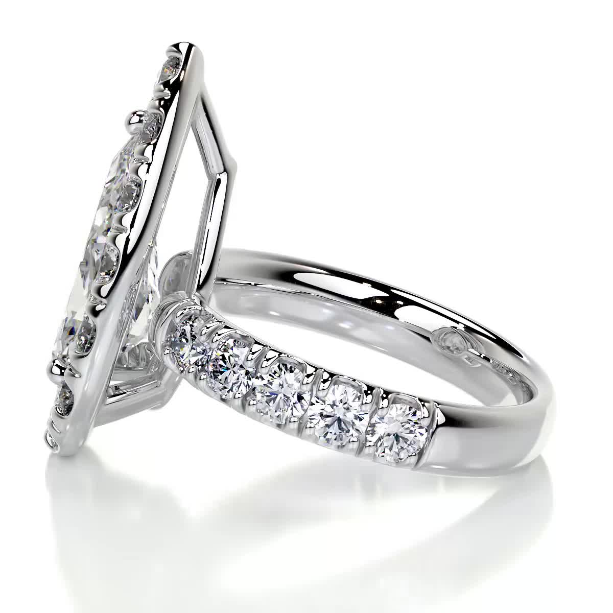 Maya Diamond Engagement Ring -14K White Gold (RTS)
