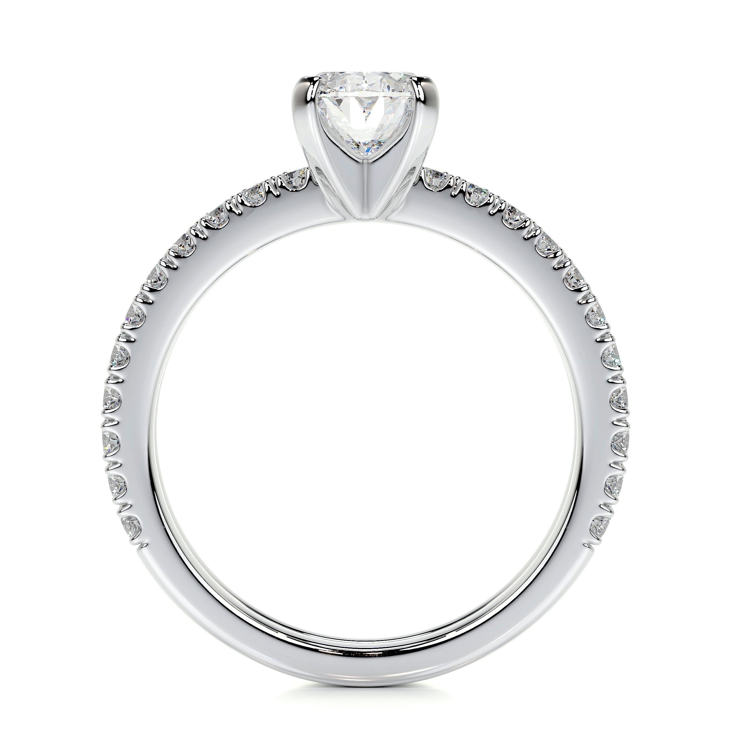 Stephanie Moissanite Diamond Bridal Set -14K White Gold (RTS)