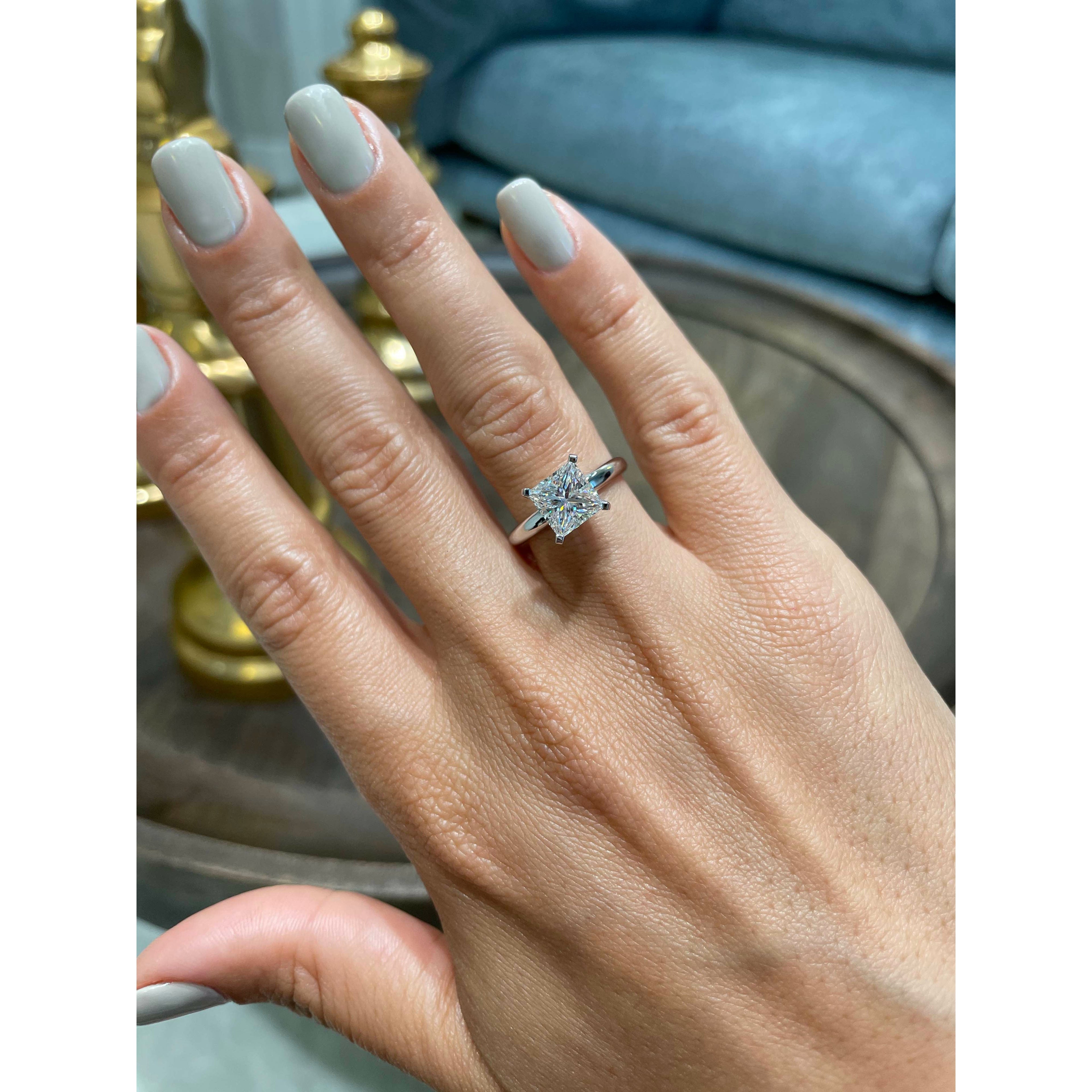 Isabelle Lab Grown Diamond Ring -14K White Gold (RTS) (RTS)