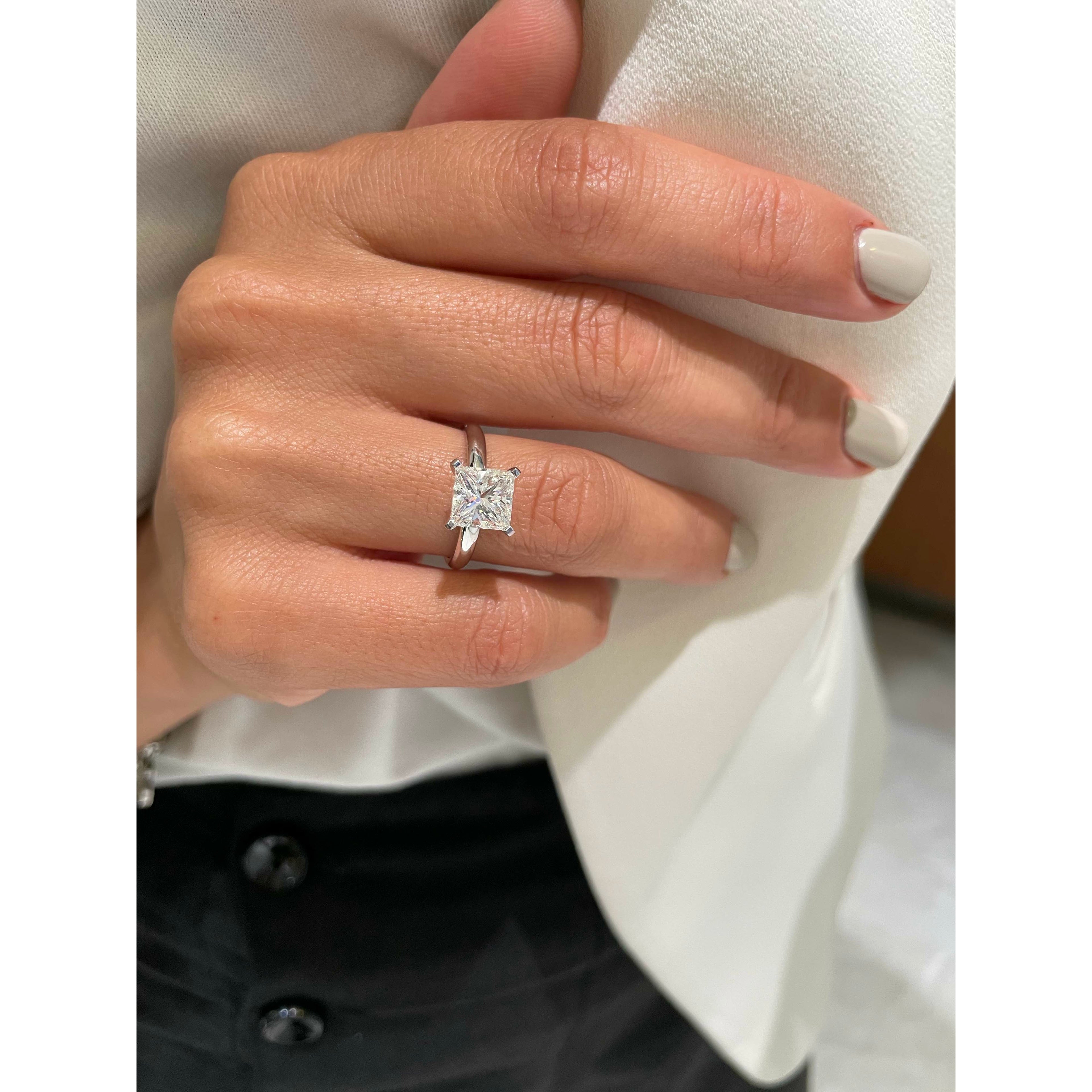 Isabelle Lab Grown Diamond Ring -14K White Gold (RTS) (RTS)
