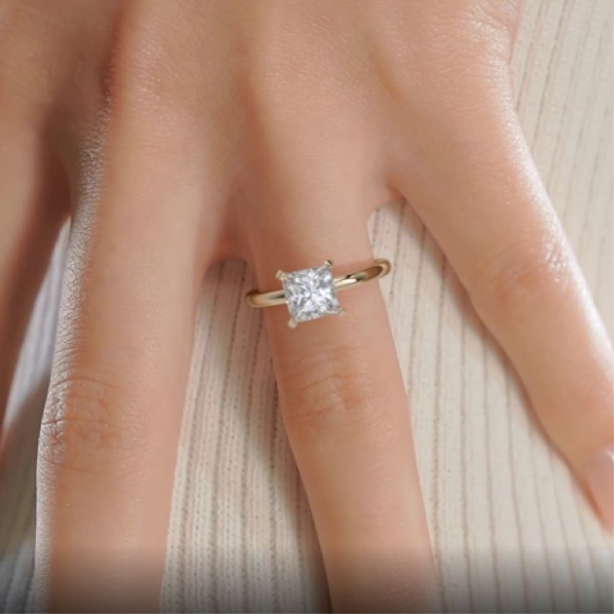 Isabelle Lab Grown Diamond Ring -18K Yellow Gold (RTS)