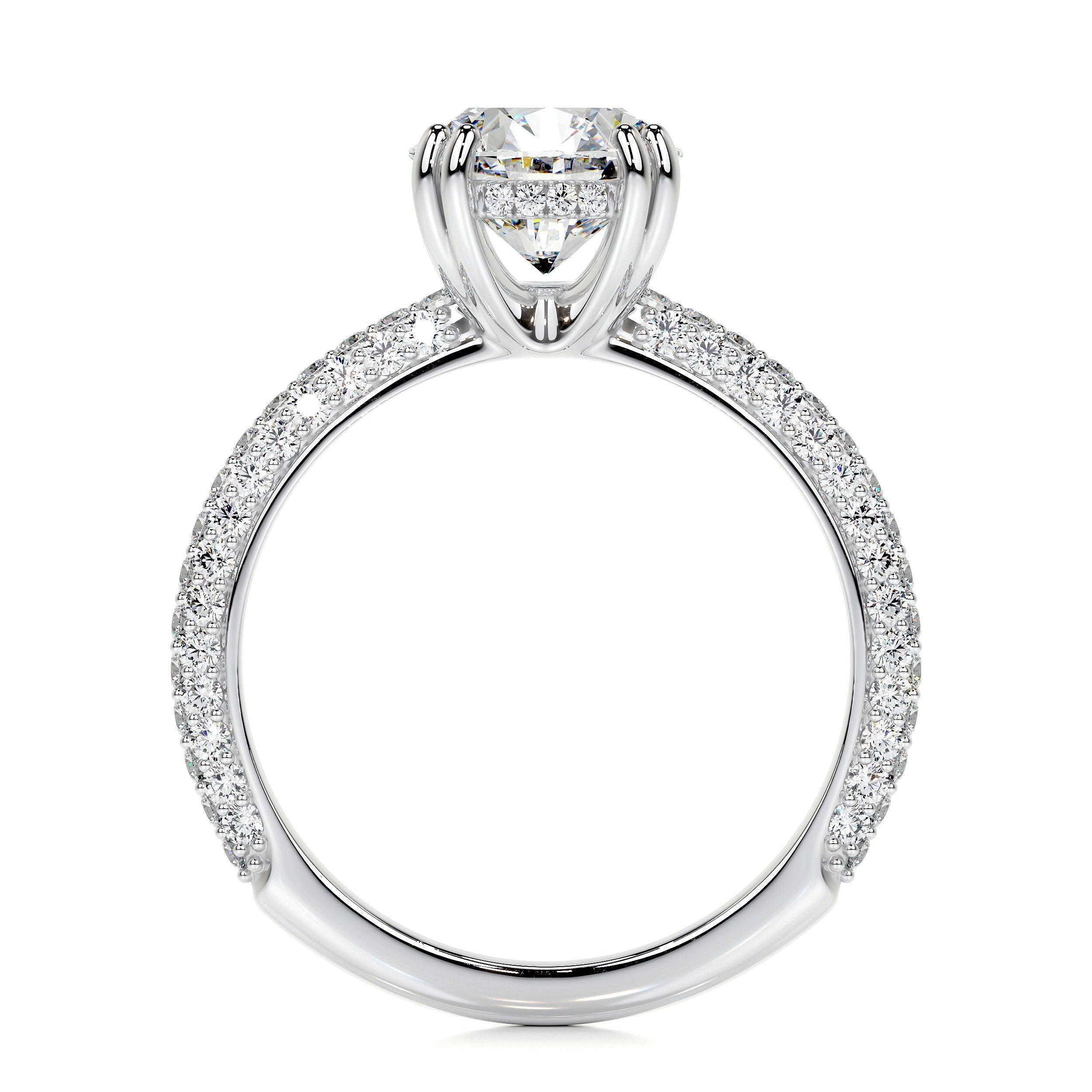 Lorena Lab Grown Diamond Ring -14K White Gold (RTS)
