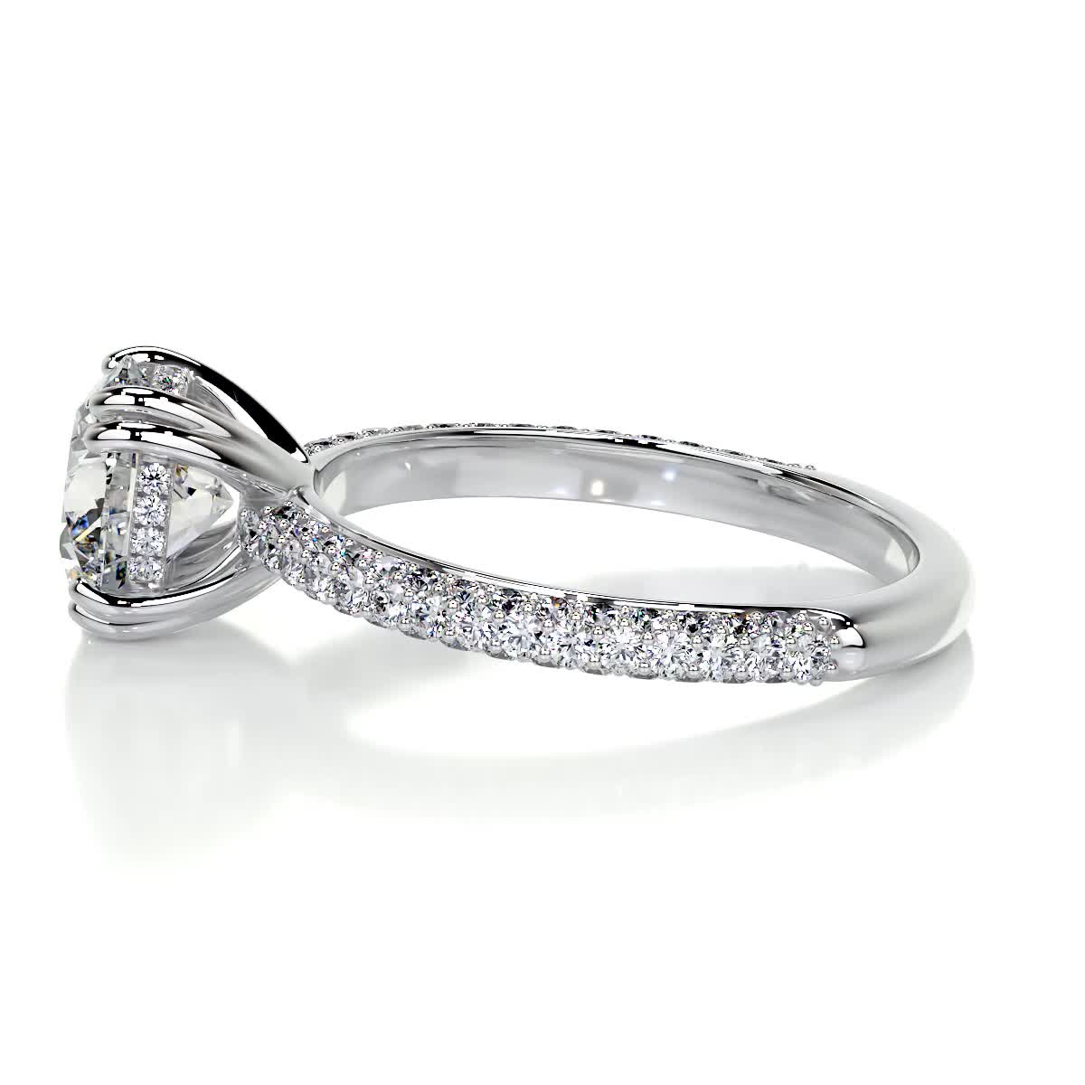 Lorena Lab Grown Diamond Ring -14K White Gold (RTS)