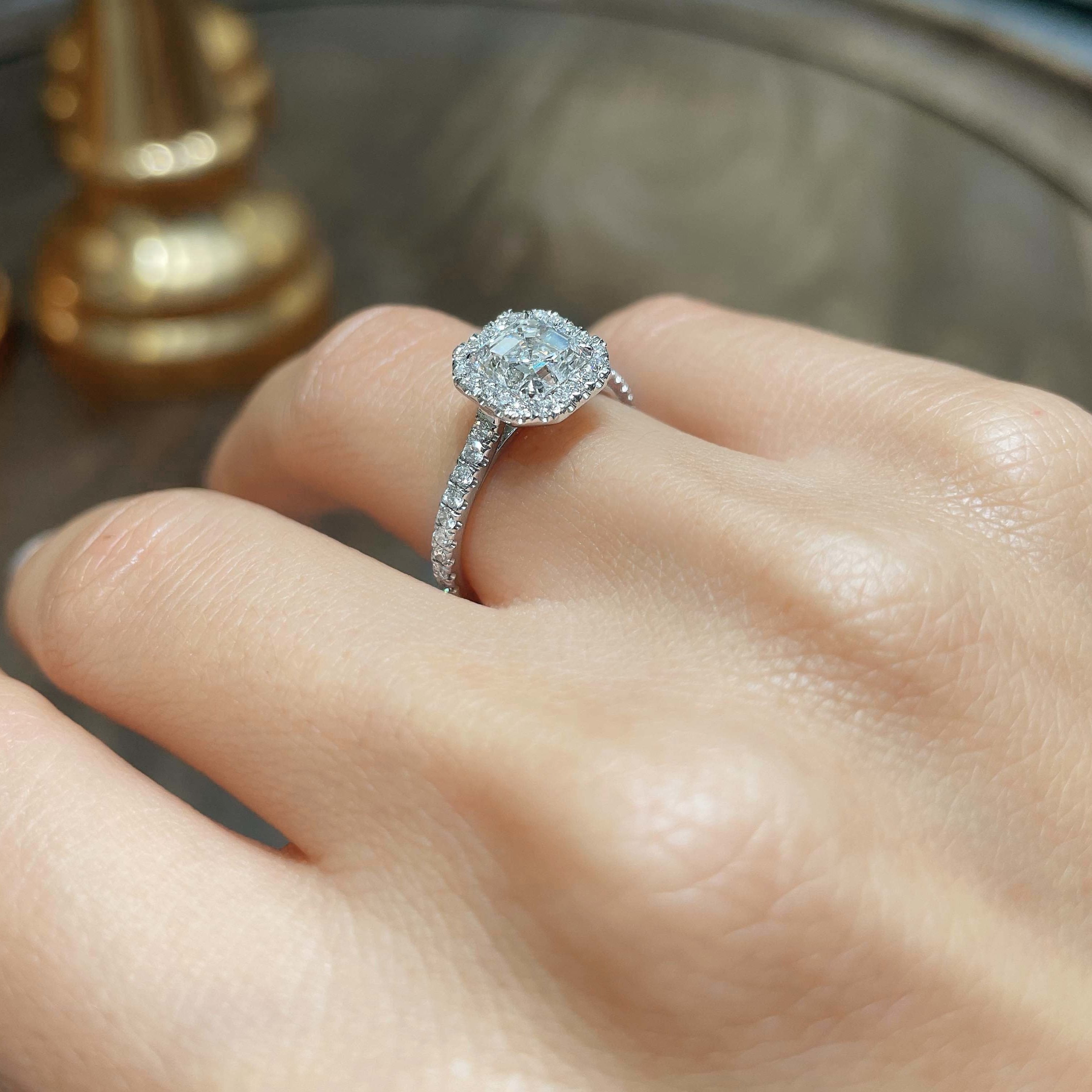 Brooklyn Lab Grown Diamond Ring -14K White Gold (RTS)