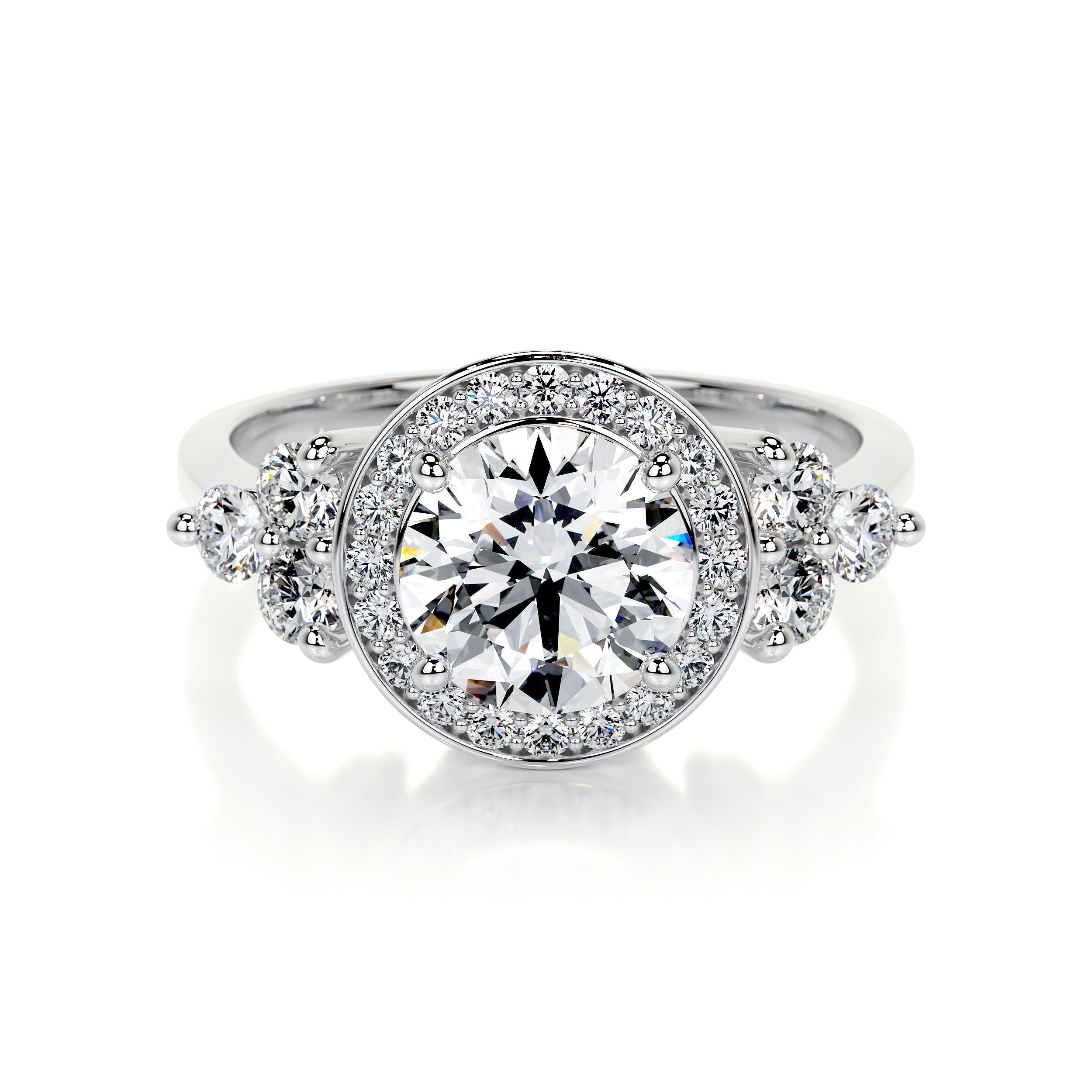 Ivy Vintage Lab Grown Diamond Ring -14K White Gold (RTS)