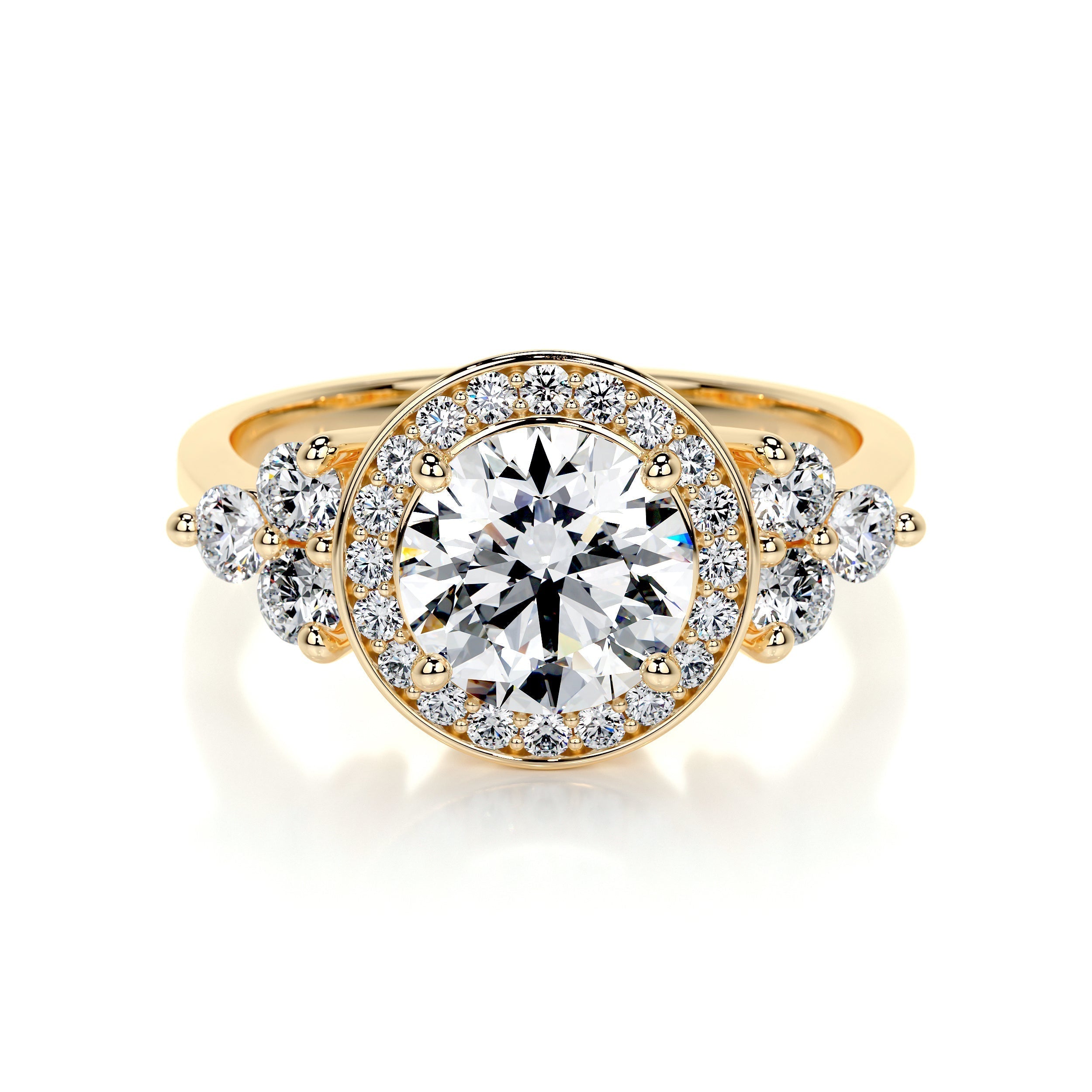 Ivy Vintage Lab Grown Diamond Ring -18K Yellow Gold (RTS)