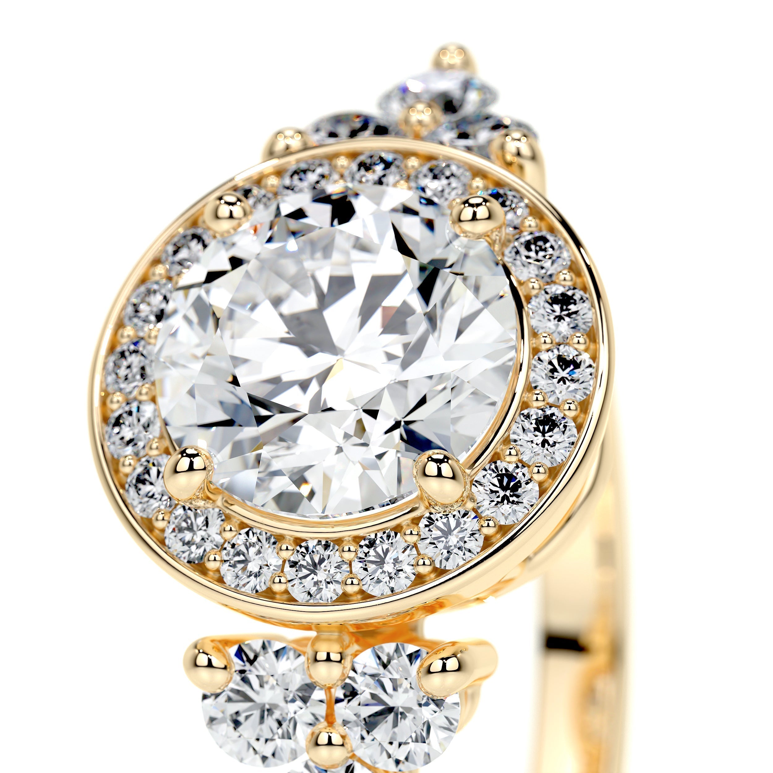 Ivy Vintage Lab Grown Diamond Ring -18K Yellow Gold (RTS)