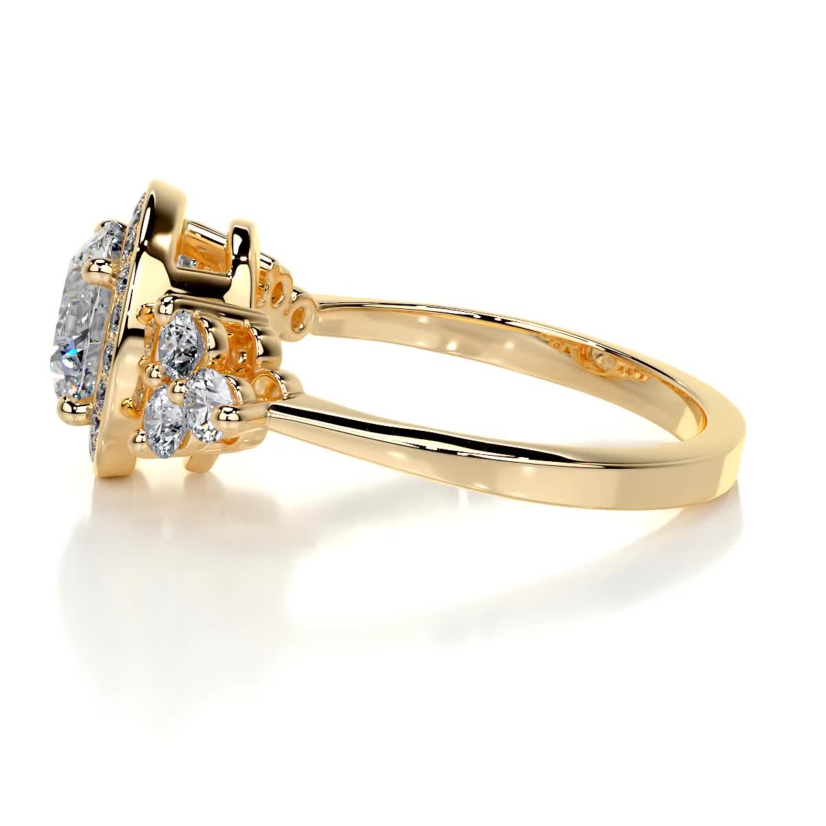 Ivy Vintage Lab Grown Diamond Ring -18K Yellow Gold (RTS)