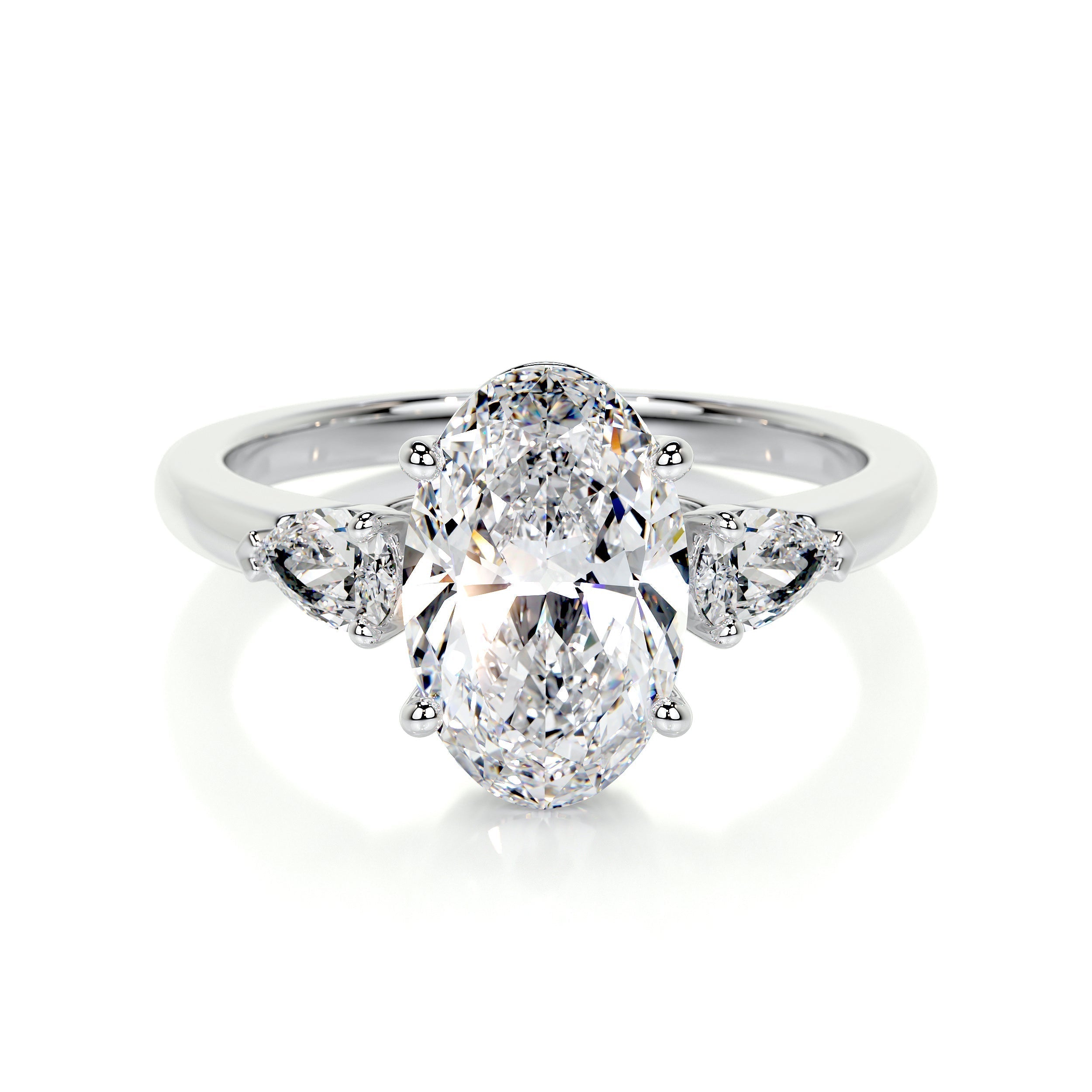 Kamala Lab Grown Diamond Ring -14K White Gold (RTS)
