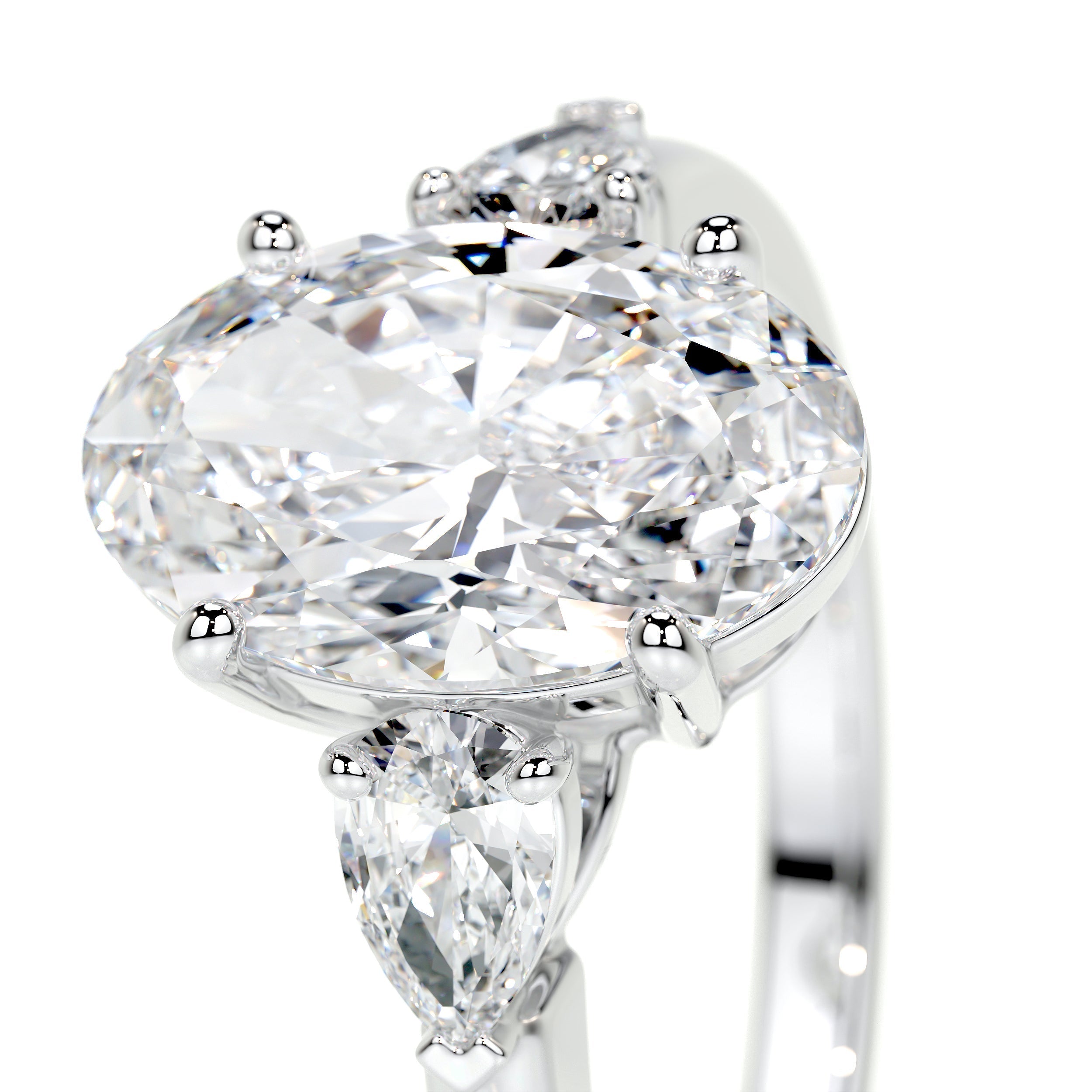 Kamala Lab Grown Diamond Ring -14K White Gold (RTS)