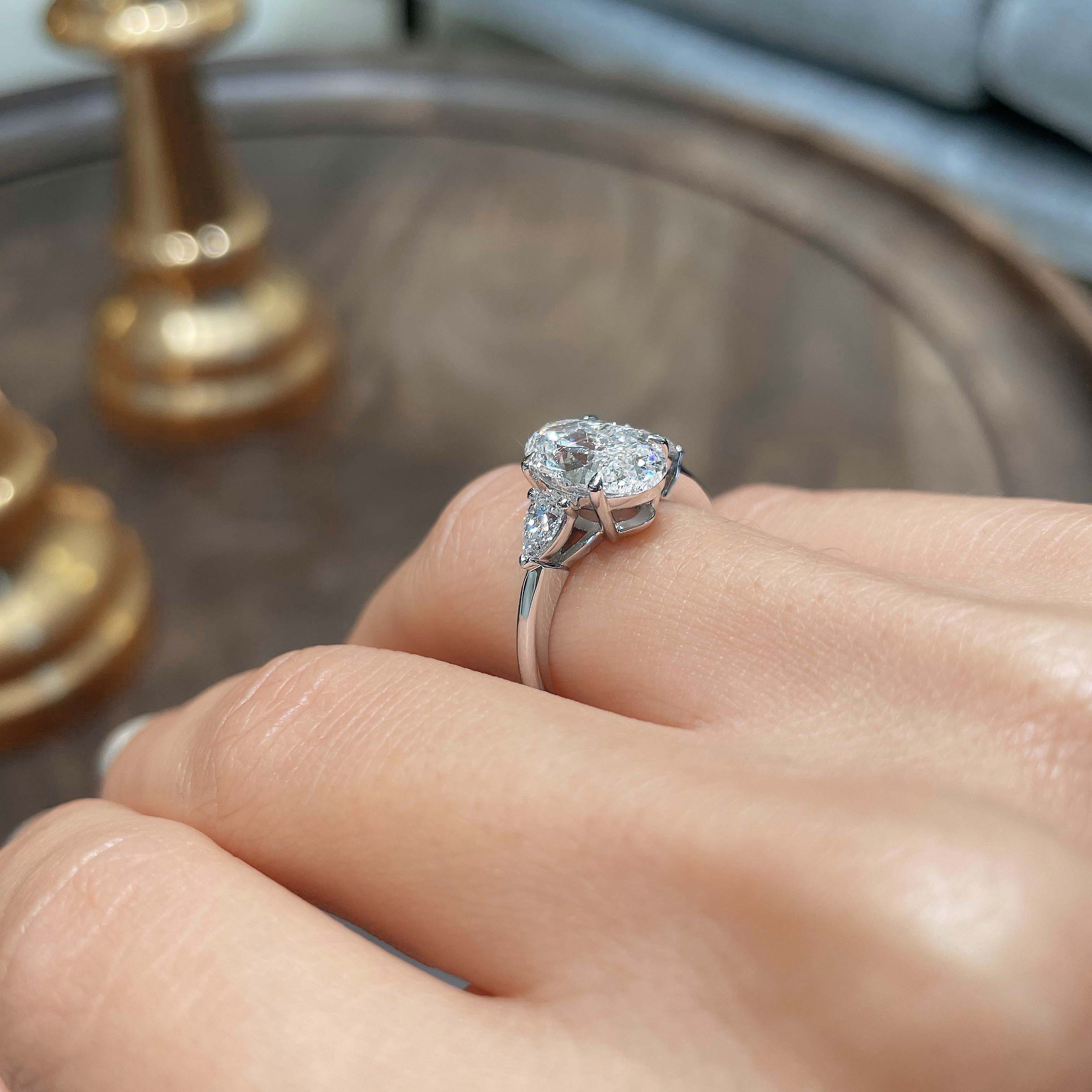 Kamala Lab Grown Diamond Ring -14K White Gold (RTS)
