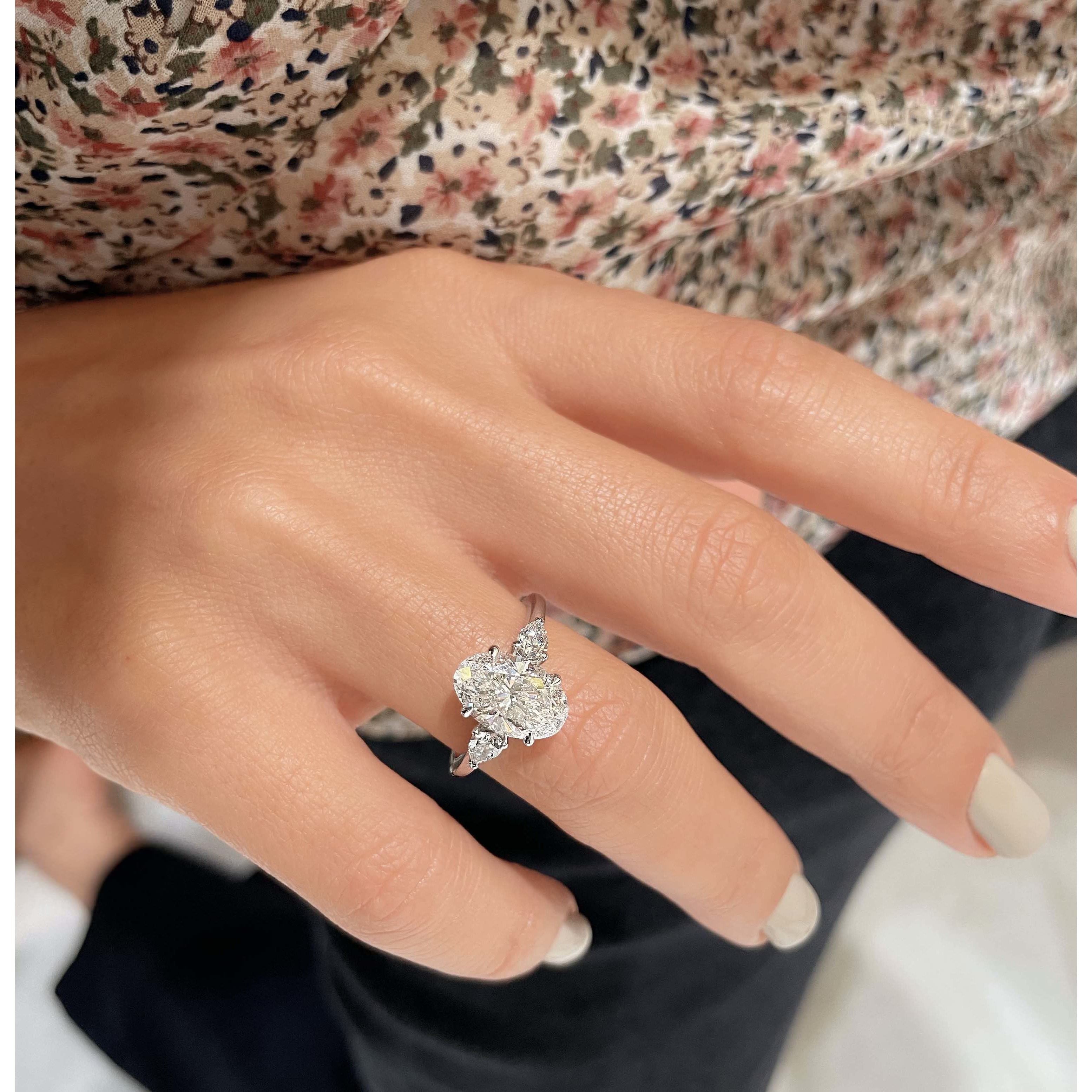 Kamala Lab Grown Diamond Ring -14K White Gold (RTS)