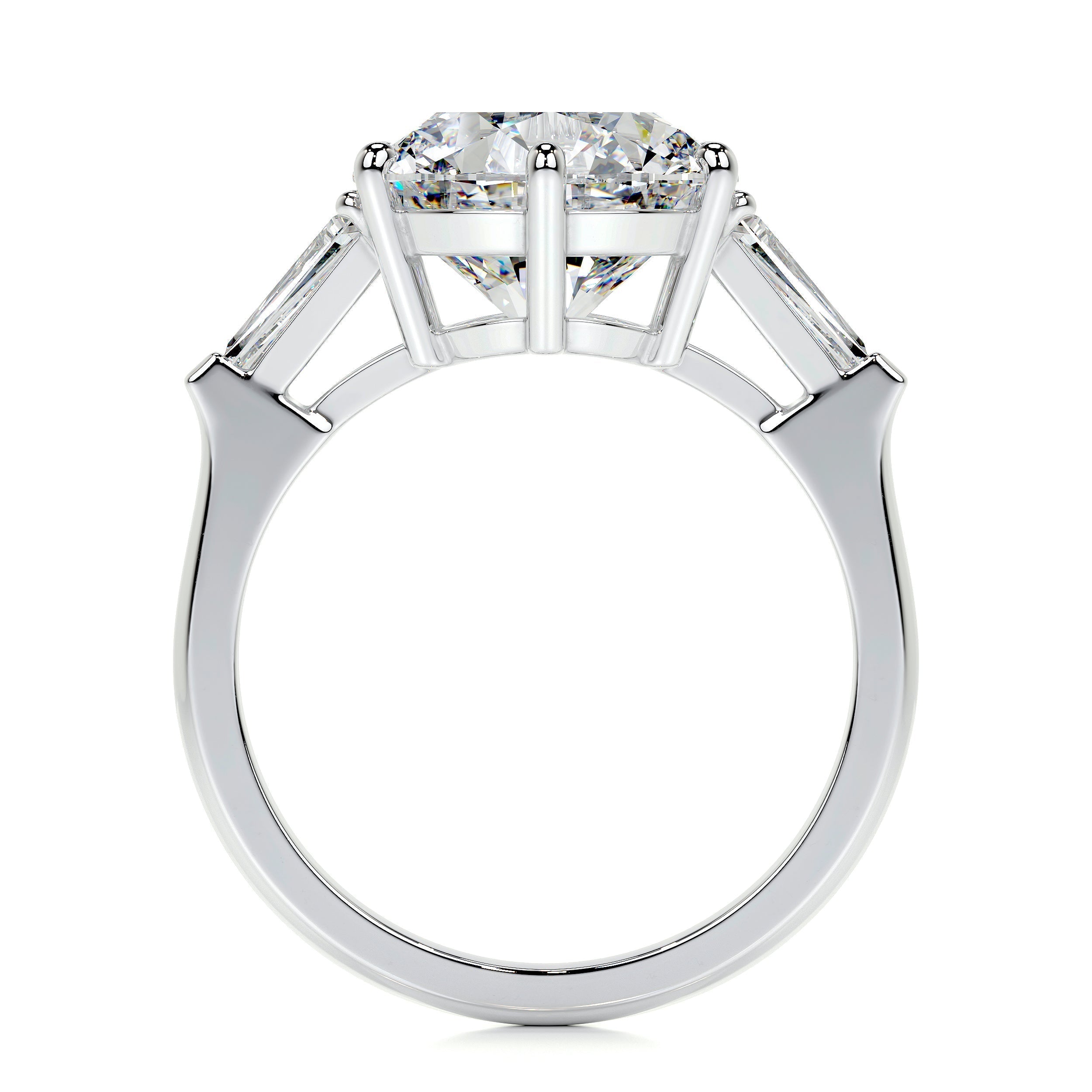 Skylar Moissanite Ring -14K White Gold (RTS)