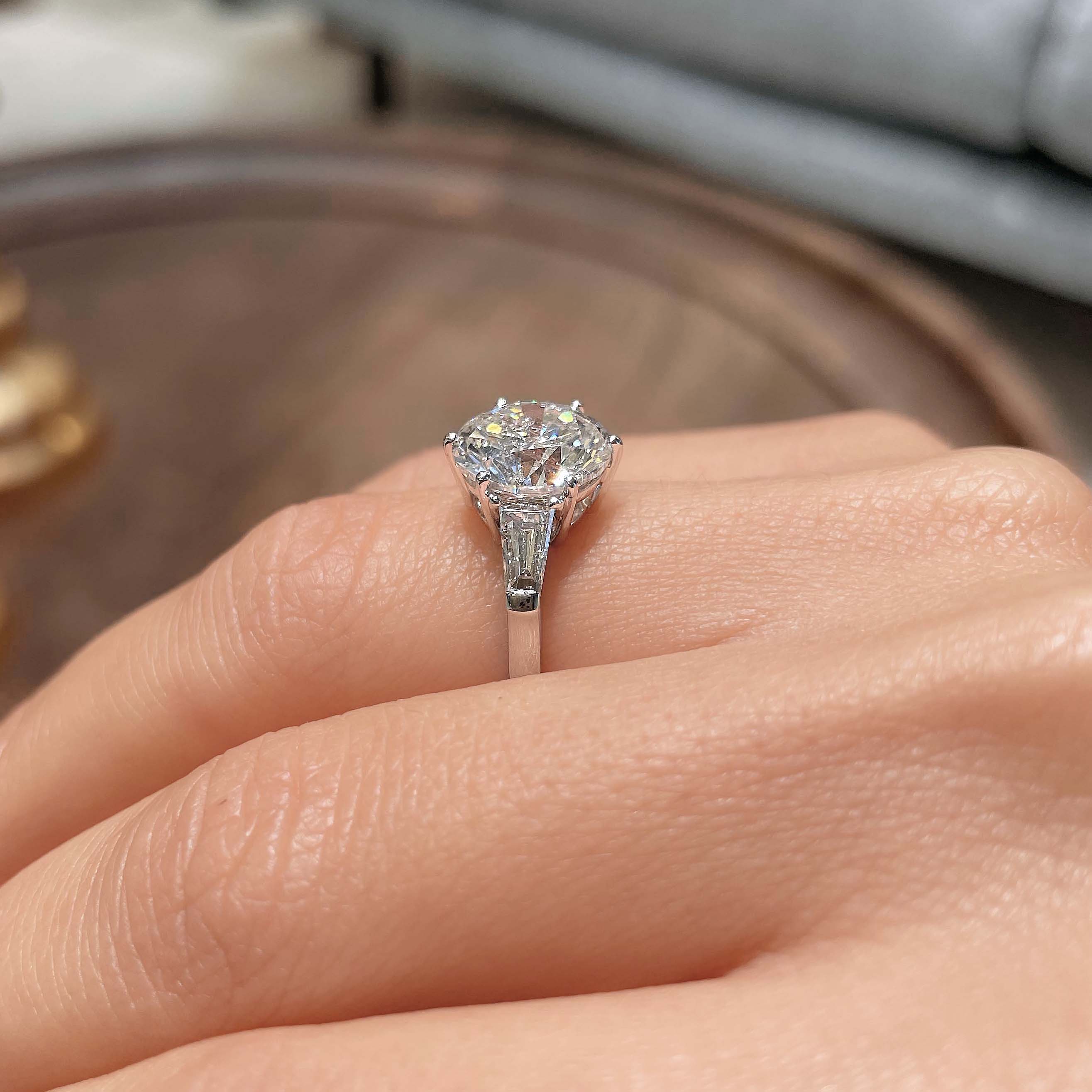 Skylar Moissanite Ring -14K White Gold (RTS)