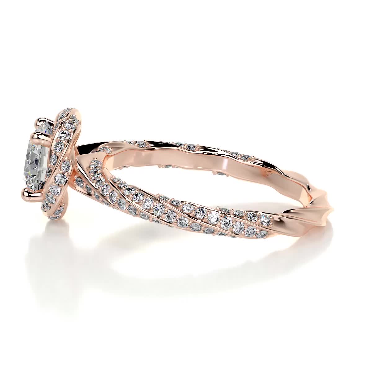 Joanne Lab Grown Diamond Ring -14K Rose Gold (RTS)