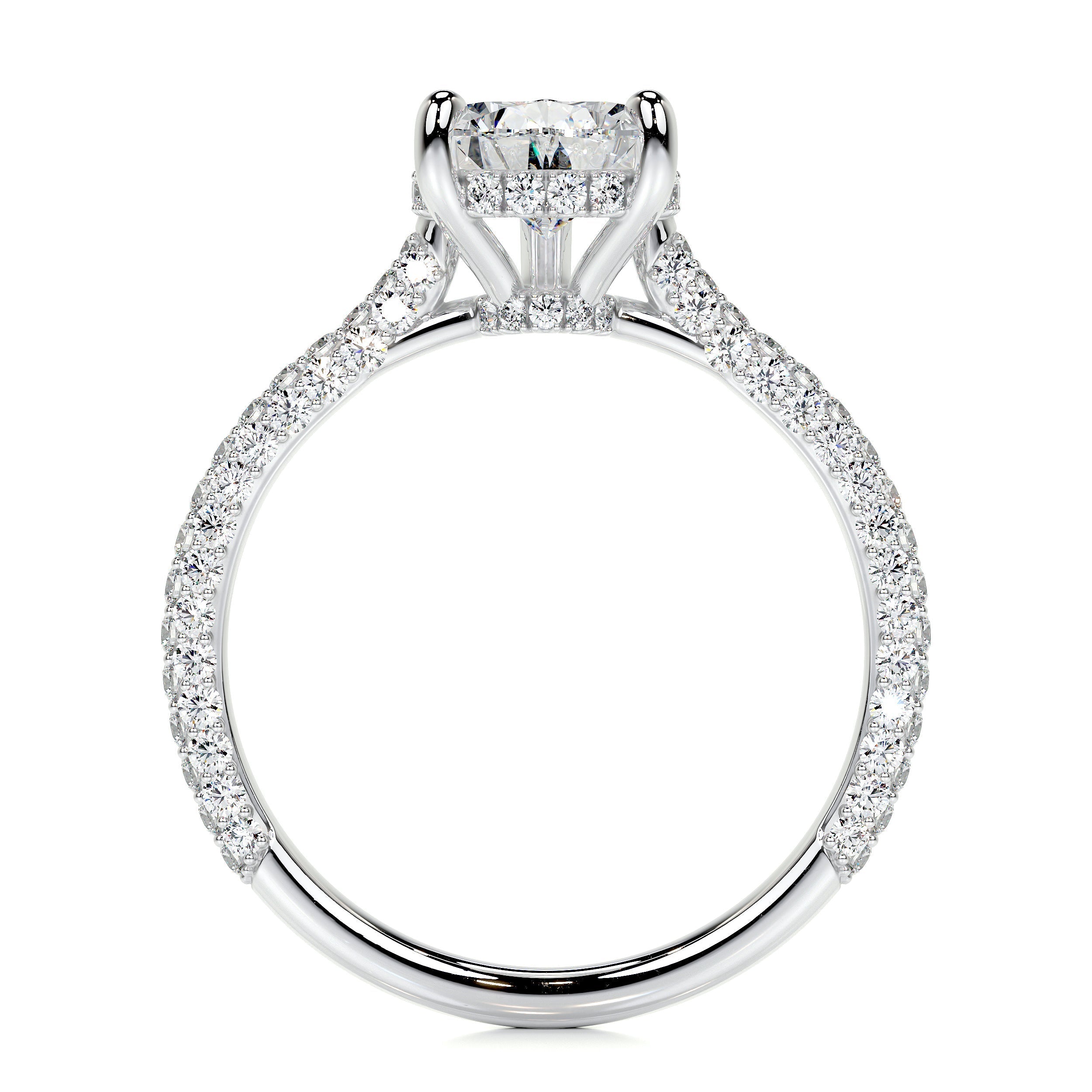 Nakia Lab Grown Diamond Ring -14K White Gold (RTS)
