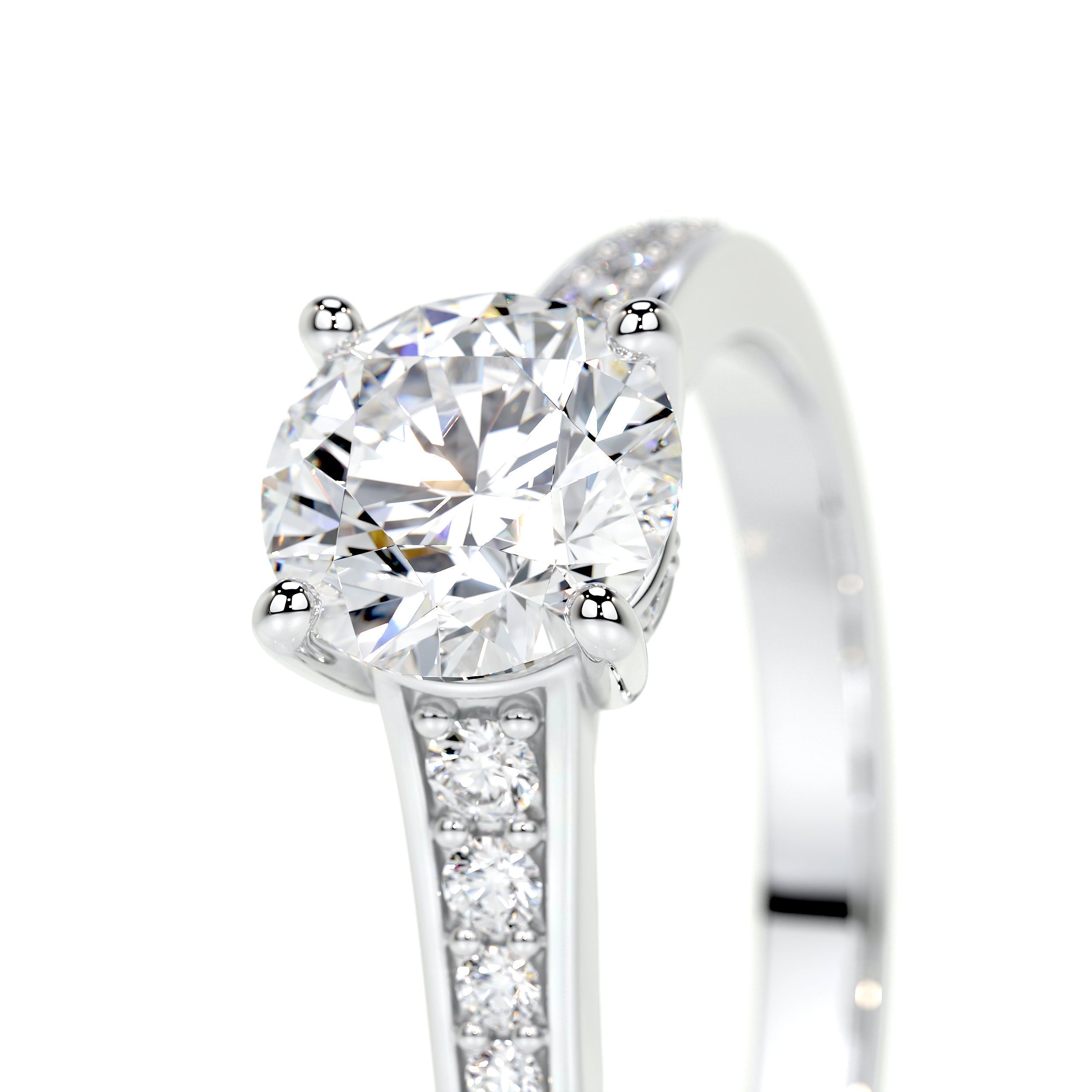 Lily Lab Grown Diamond Ring -14K White Gold (RTS)