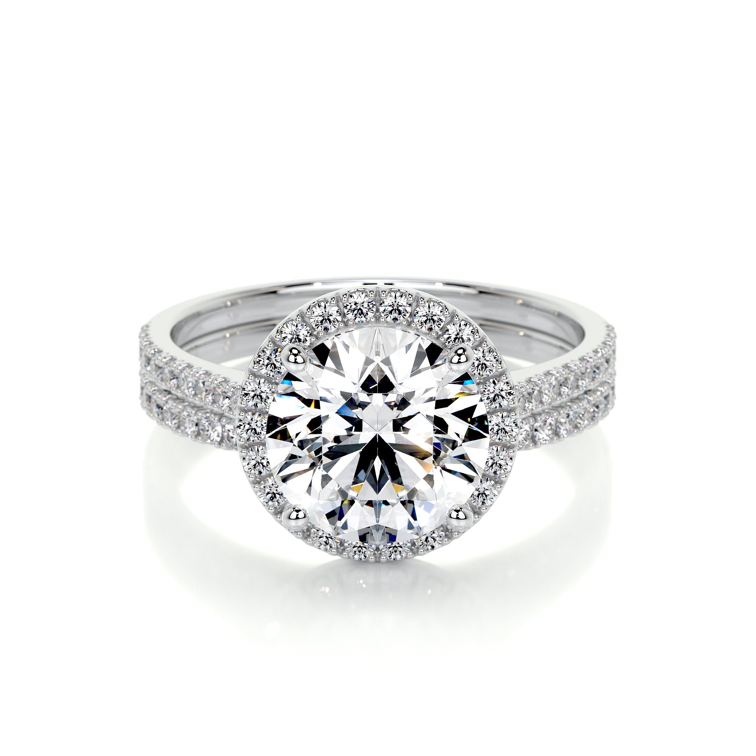 Layla Lab Grown Diamond Bridal Set -18K White Gold (RTS)